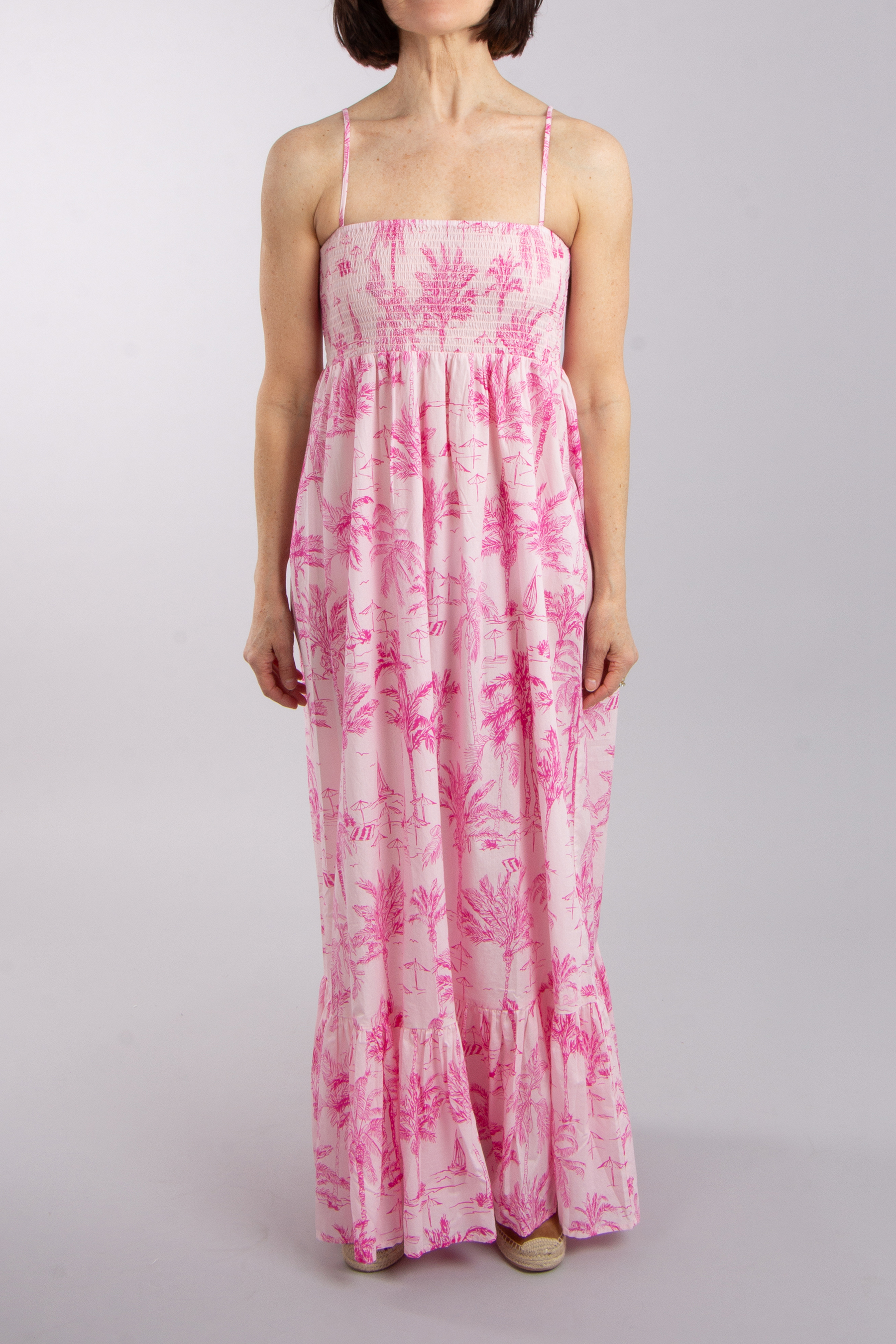 MC 2 SAINT BARTH Printed Cotton Maxi Dress Jemma Saint Beach