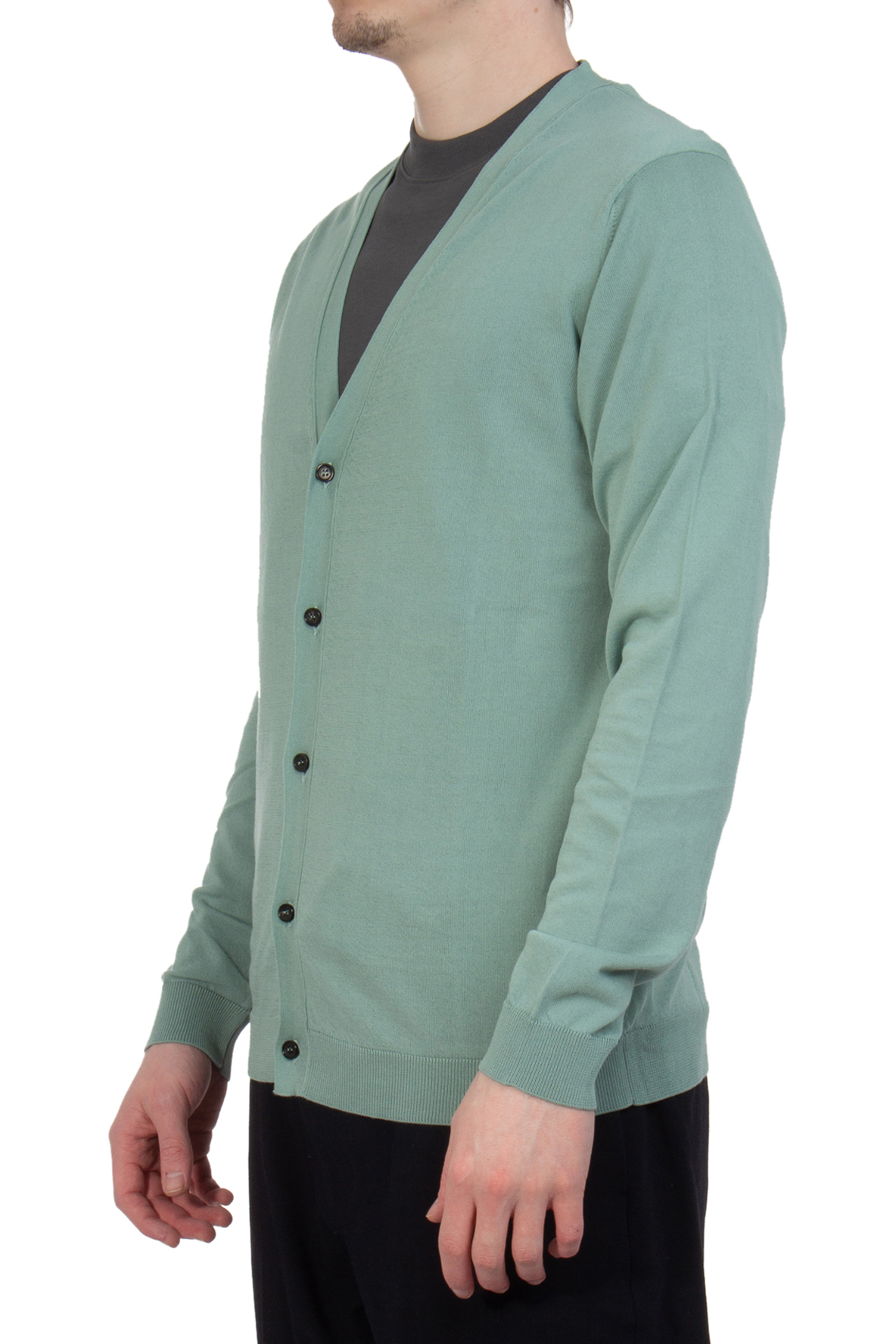 ROBERTO COLLINA Knitted Cotton Cardigan