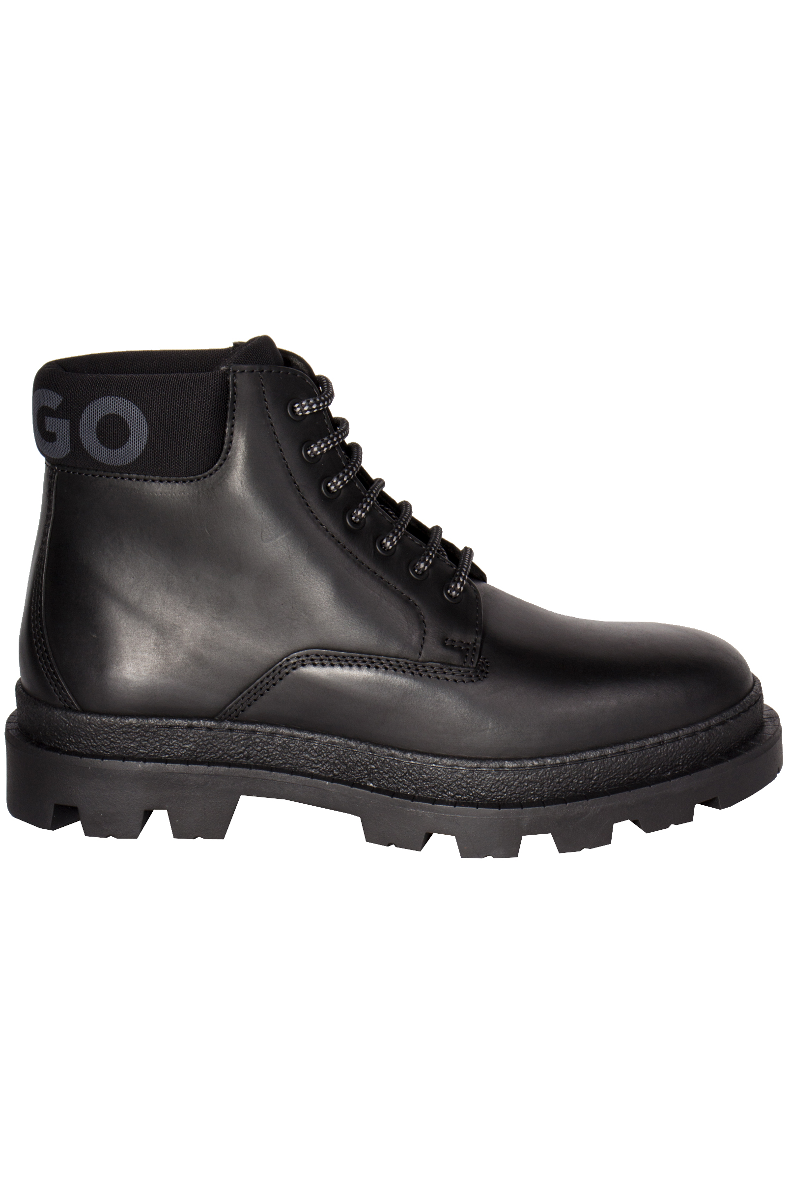 HUGO Branded-Collar Half Boots Graham