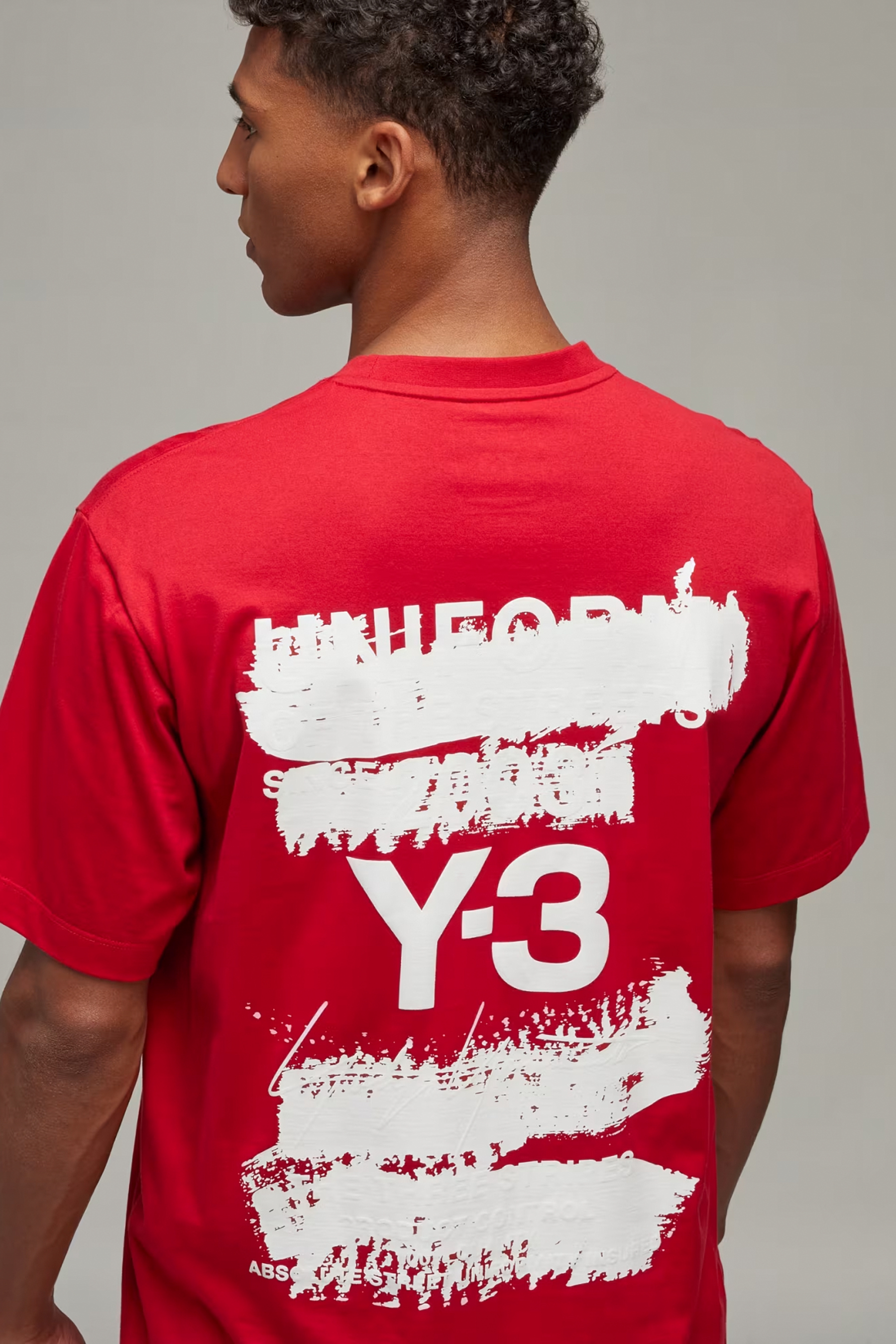 Y-3 U Graphic Print Cotton Jersey T-Shirt