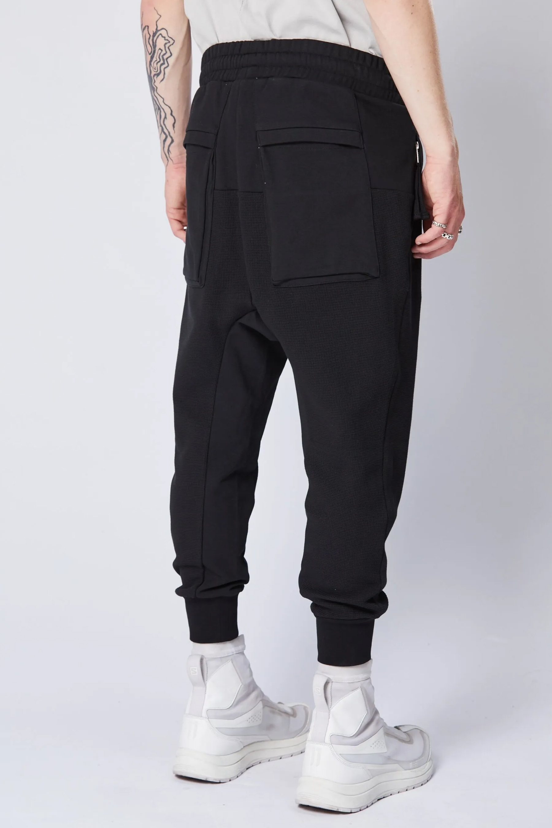 THOM KROM Drop Crotch Cotton Stretch Sweatpants