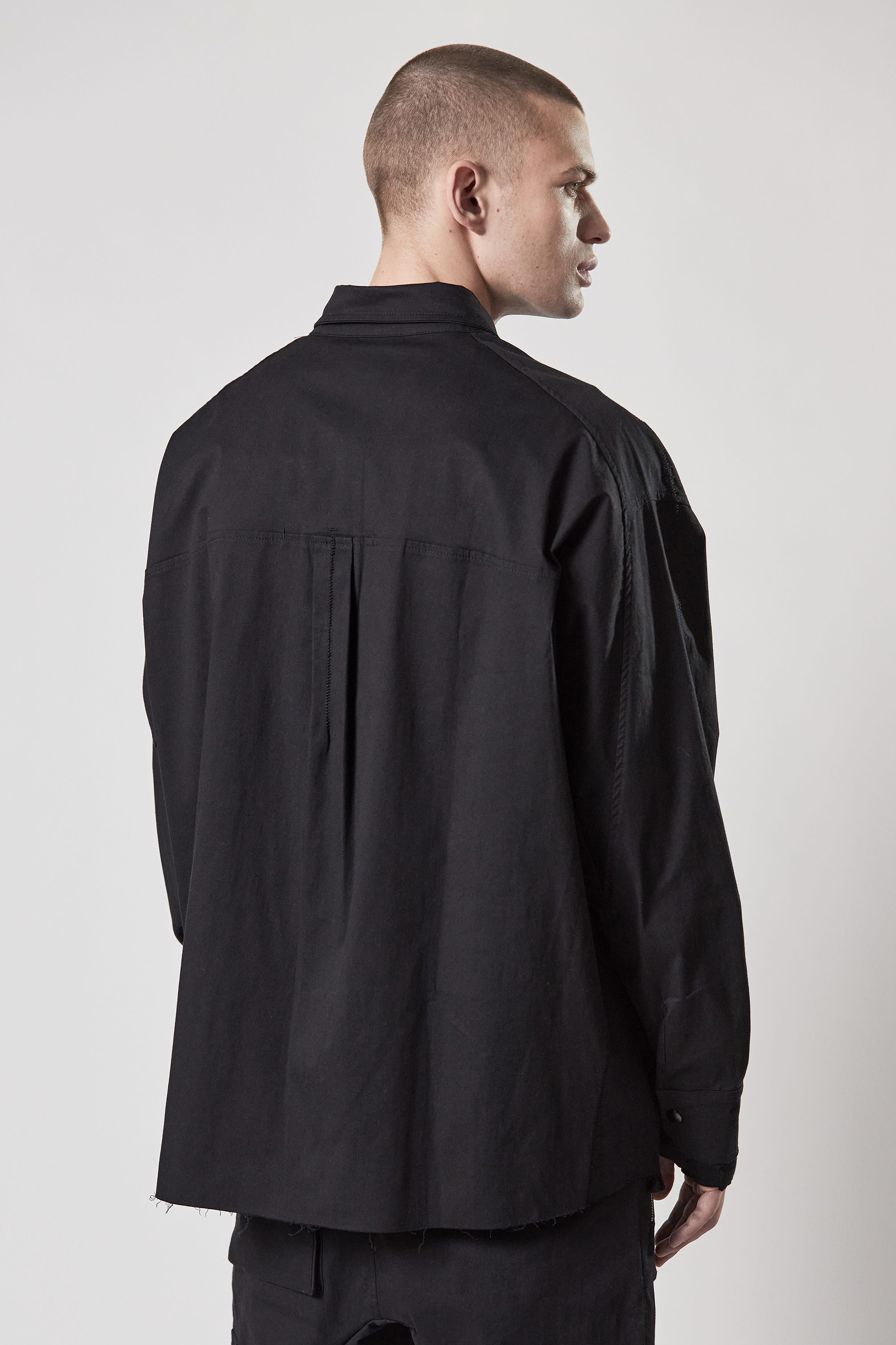 THOM KROM Oversized Cotton Stretch Shirt