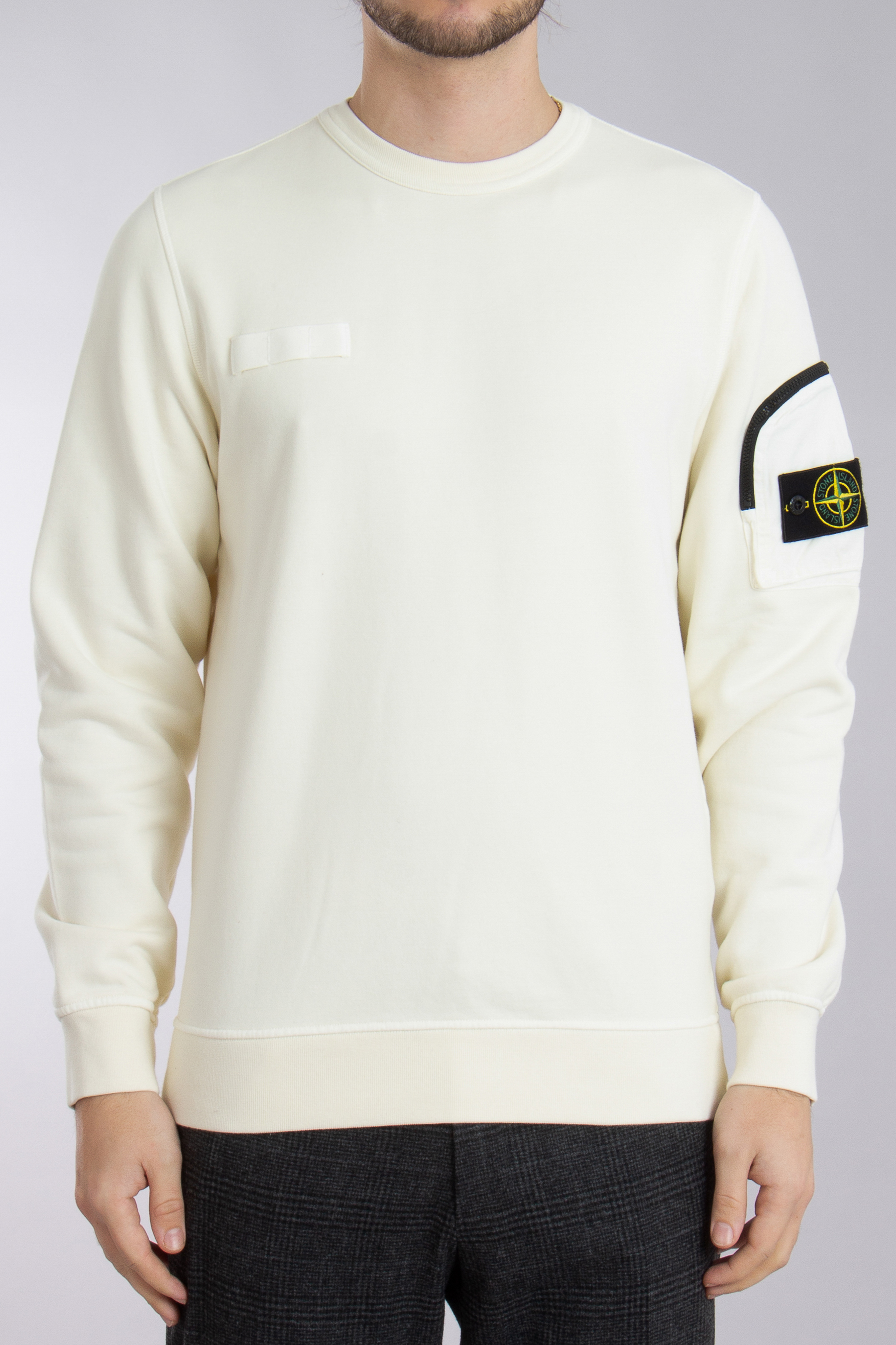 Stone island beige sweatshirt online