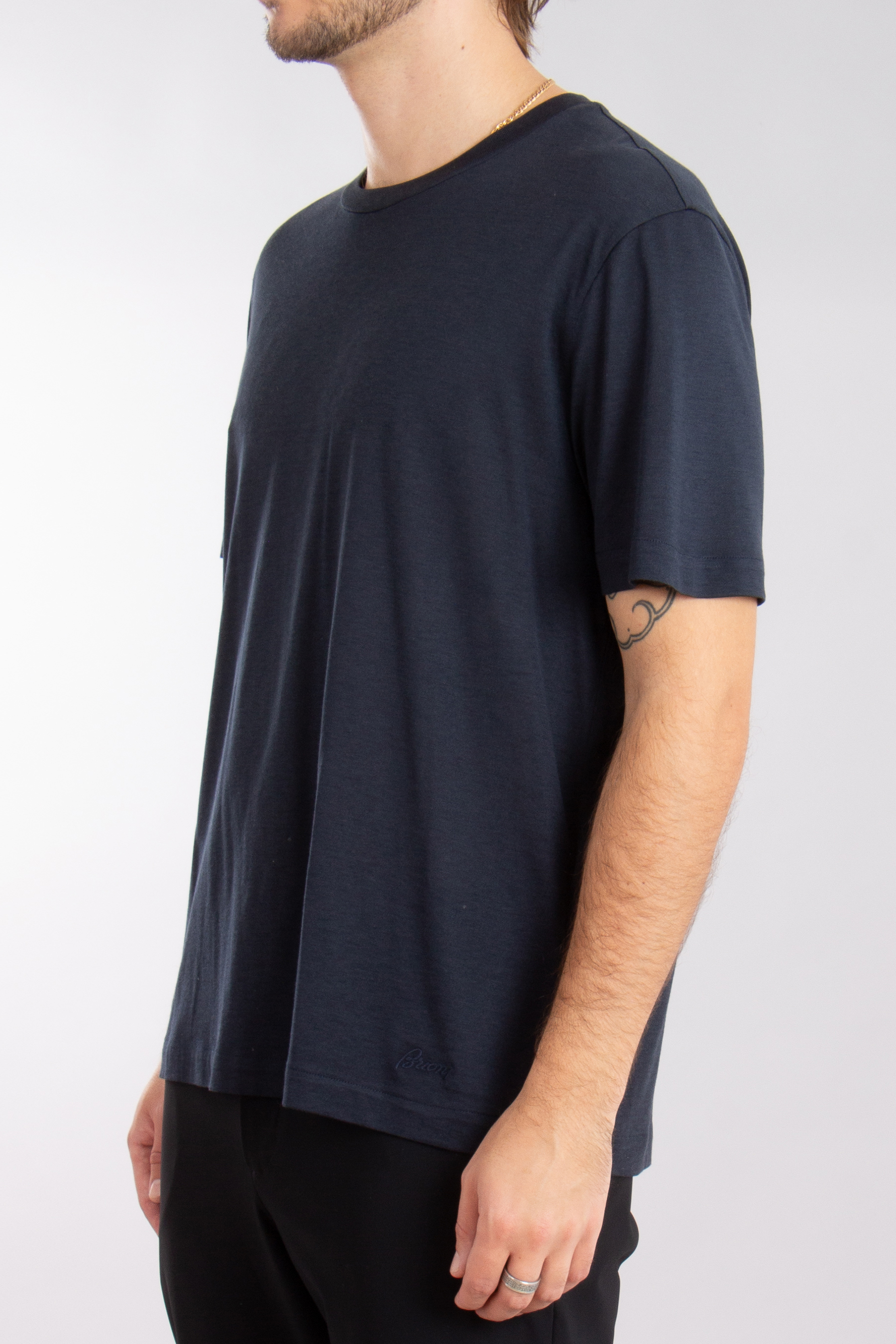 BRIONI Silk-Cotton Blend Jersey T-Shirt