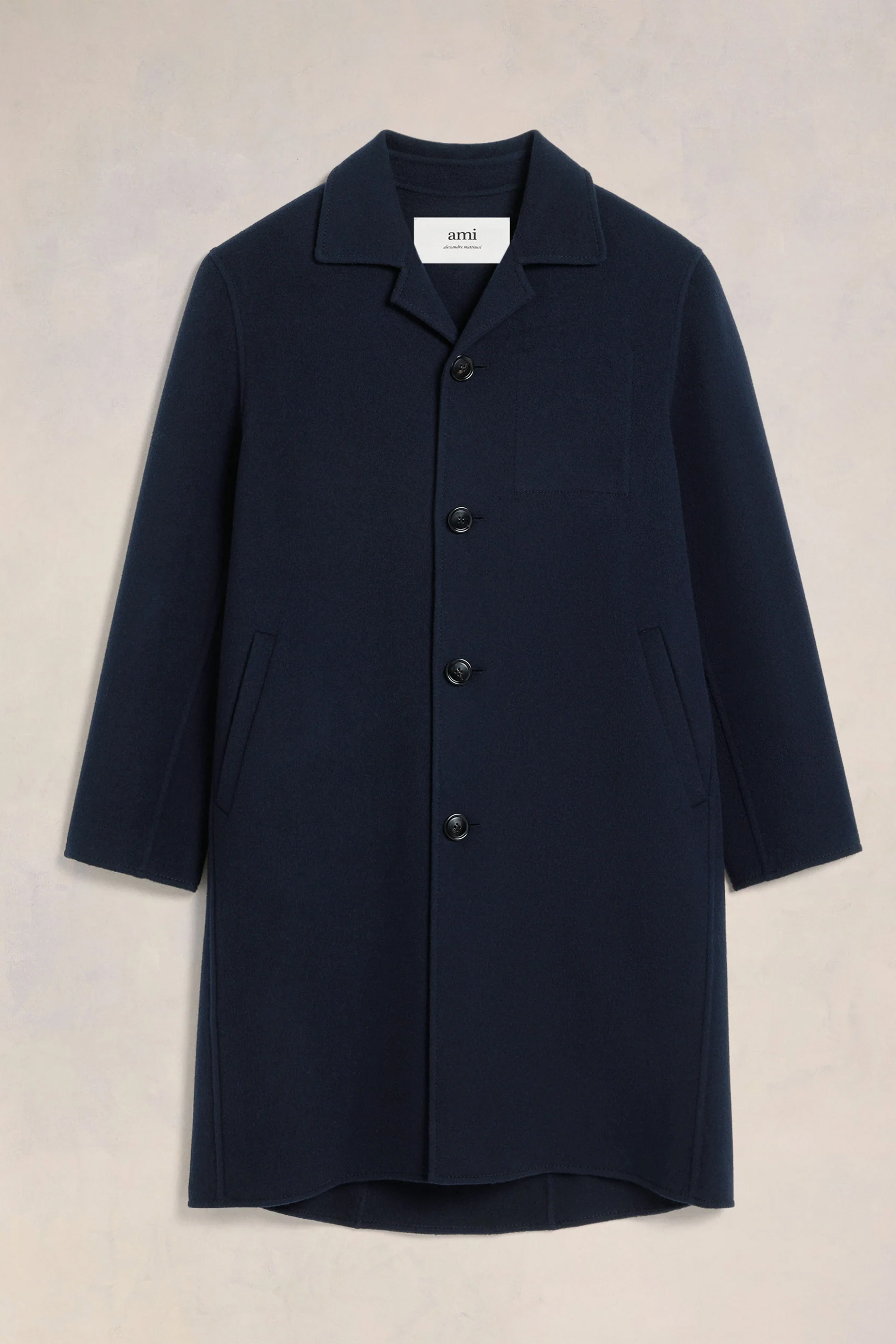 AMI PARIS Double-Face Wool-Cashmere Car Coat