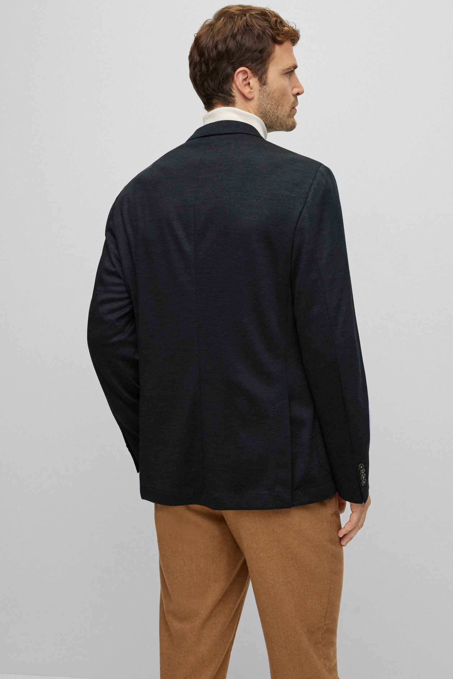 BOSS Slim Fit Virgin Wool Jacket C-Hanry