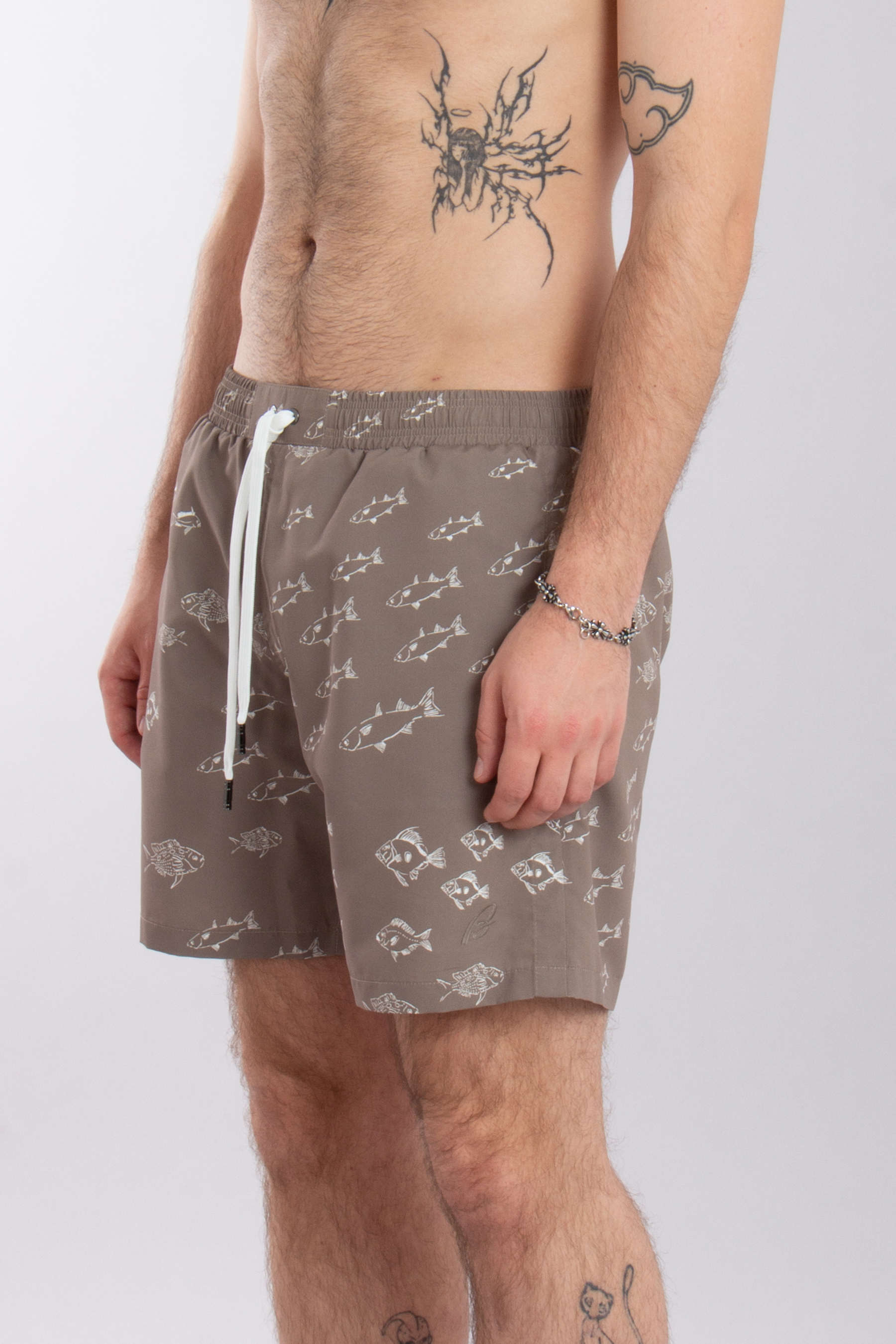 BRIONI Printed Recycled Fabric Board Shorts