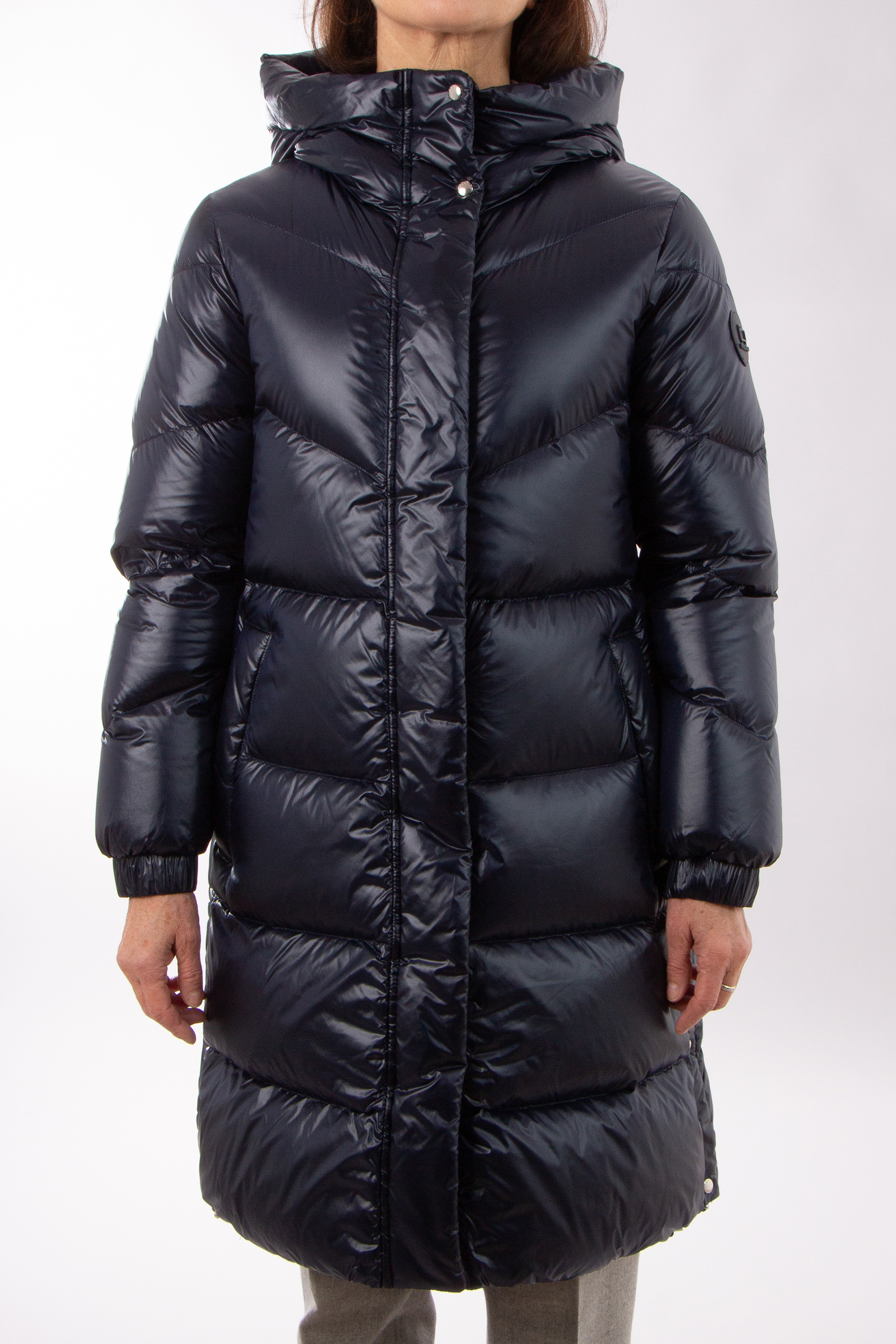 WOOLRICH Hooded Nylon Aliquippa Long Puffer Jacket