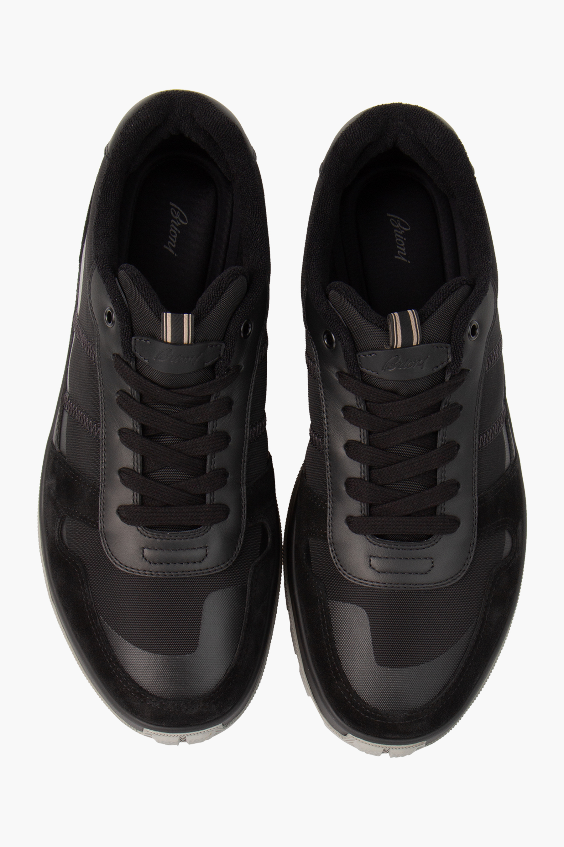 BRIONI Canvas & Leather Sneakers