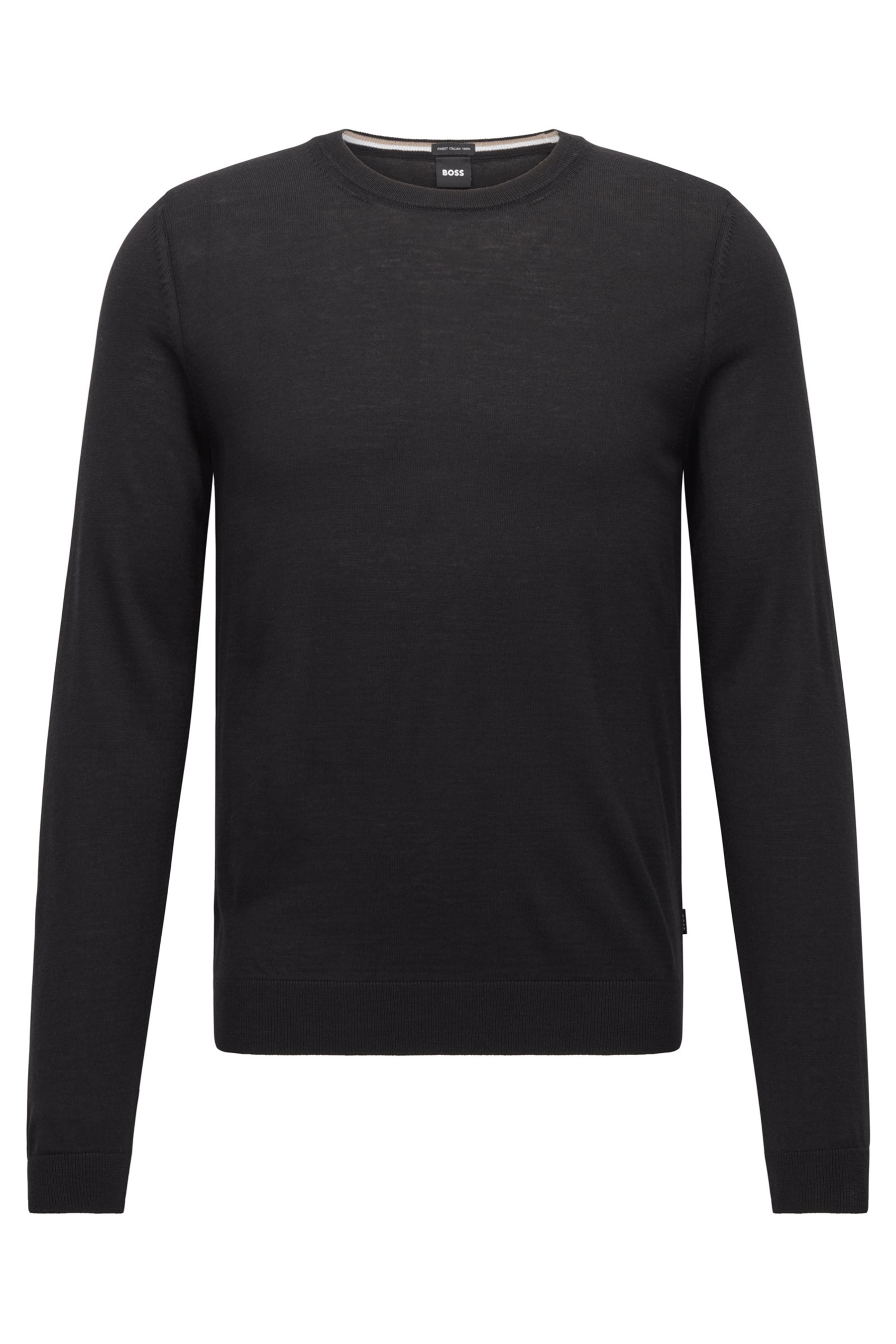 BOSS Slim Fit Virgin Wool Sweater Leno