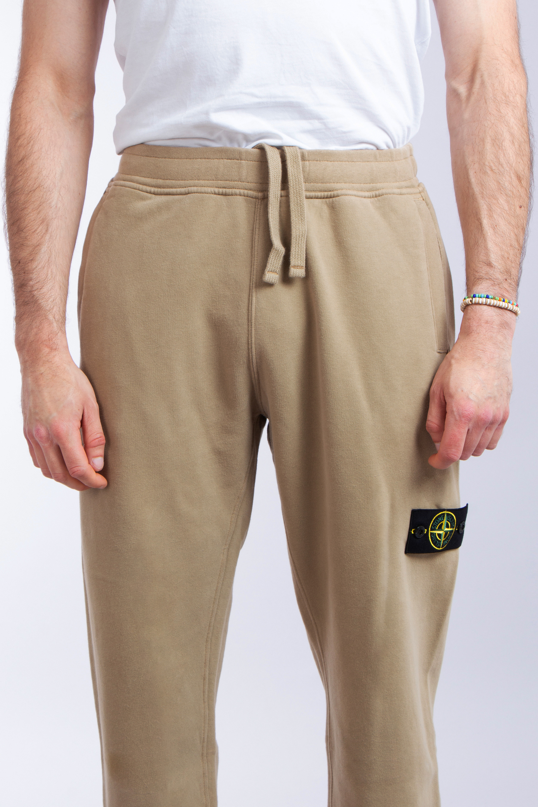 STONE ISLAND Brushed Organic Cotton Fleece Sweatpants