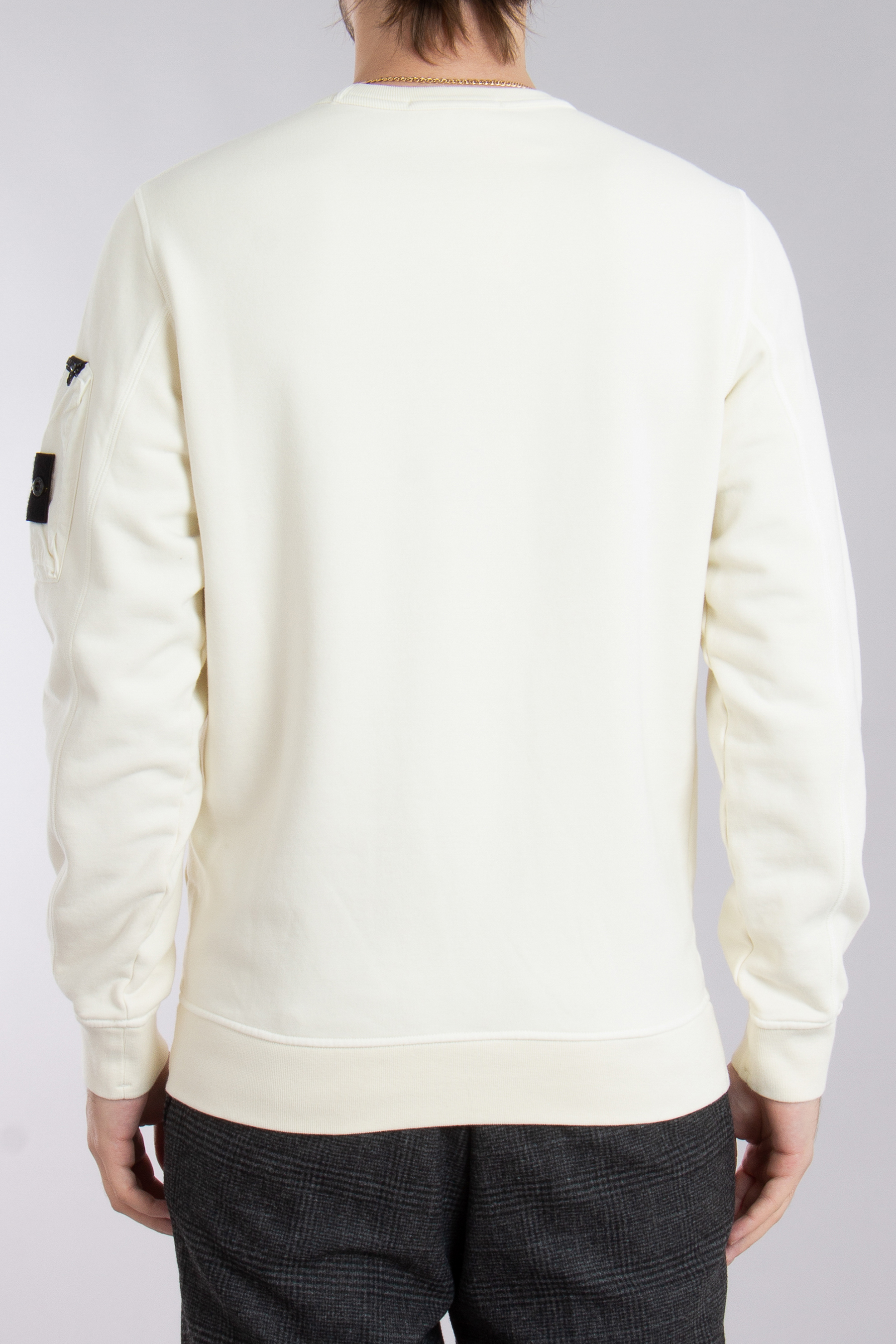 STONE ISLAND Garment-Dyed Organic Cotton Fleece Sweatshirt