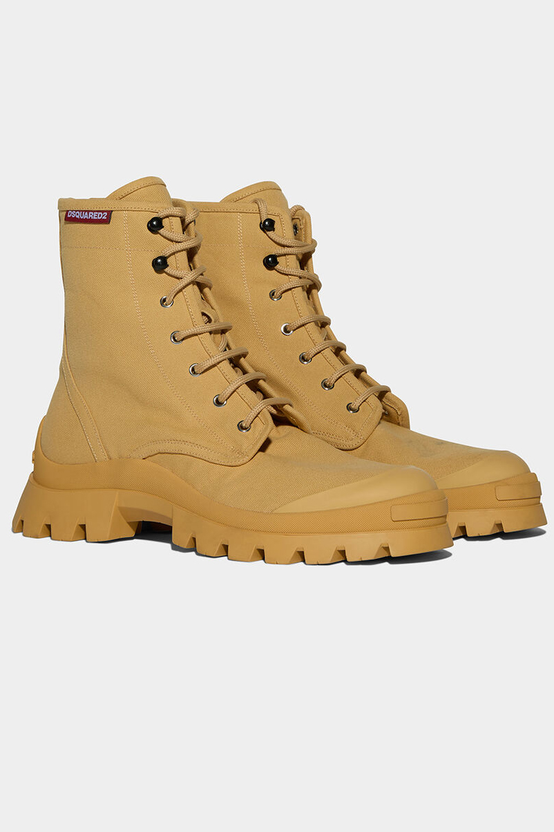 DSQUARED2 Canvas Tank Combat Boots