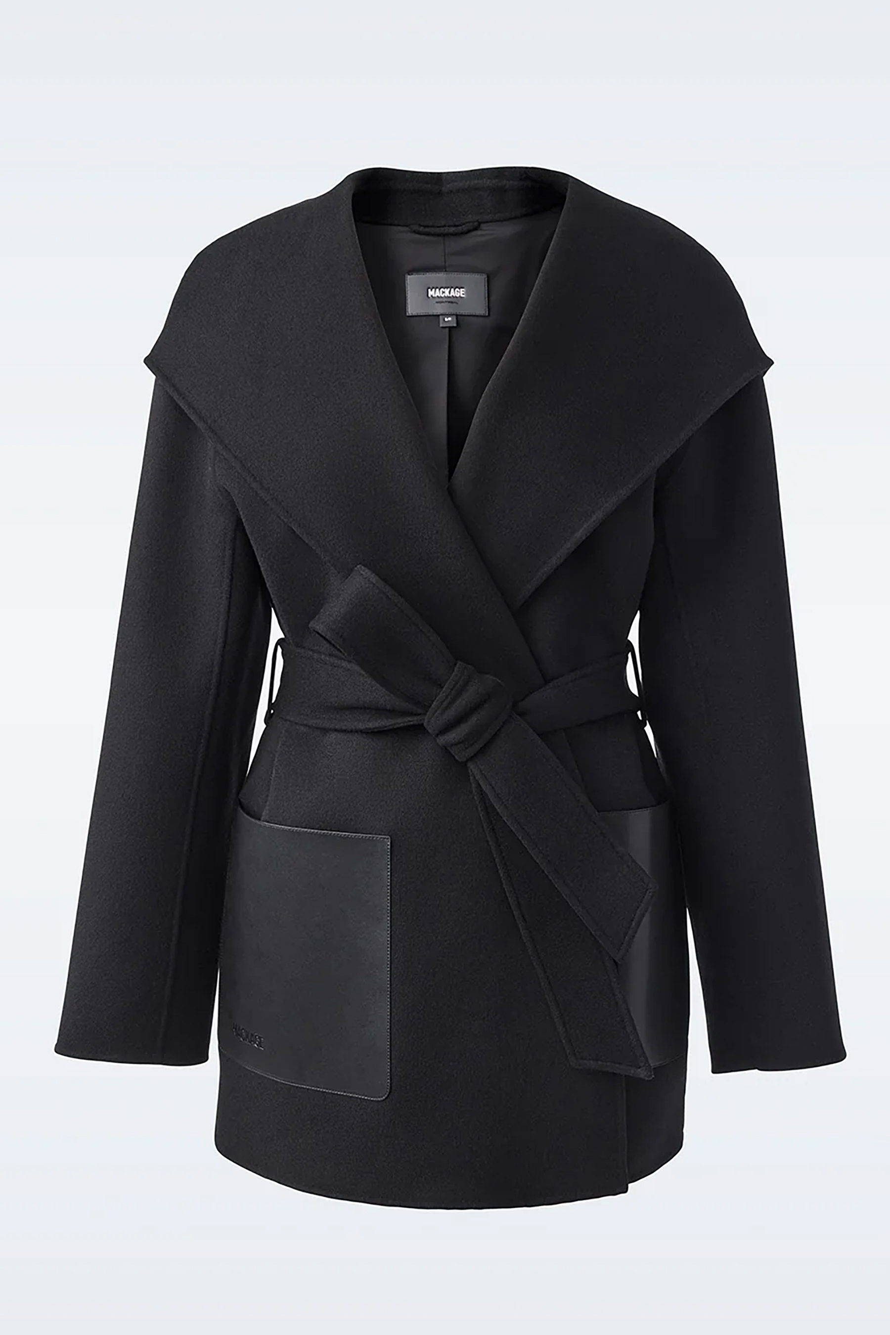 MACKAGE Double-Face Wool Wrap Coat Azra