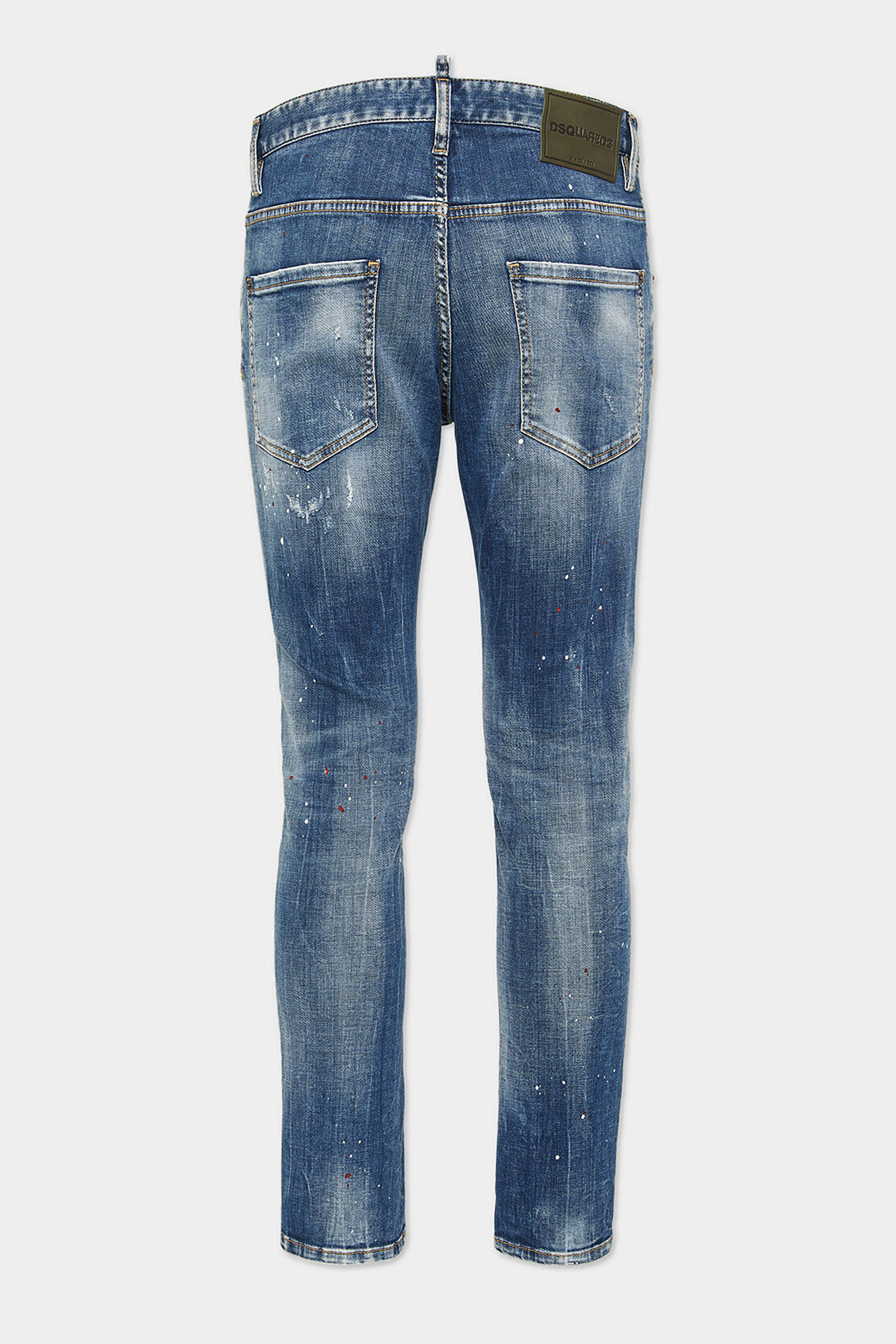 DSQUARED2 Medium Corduroy Patches Wash Skater Jeans