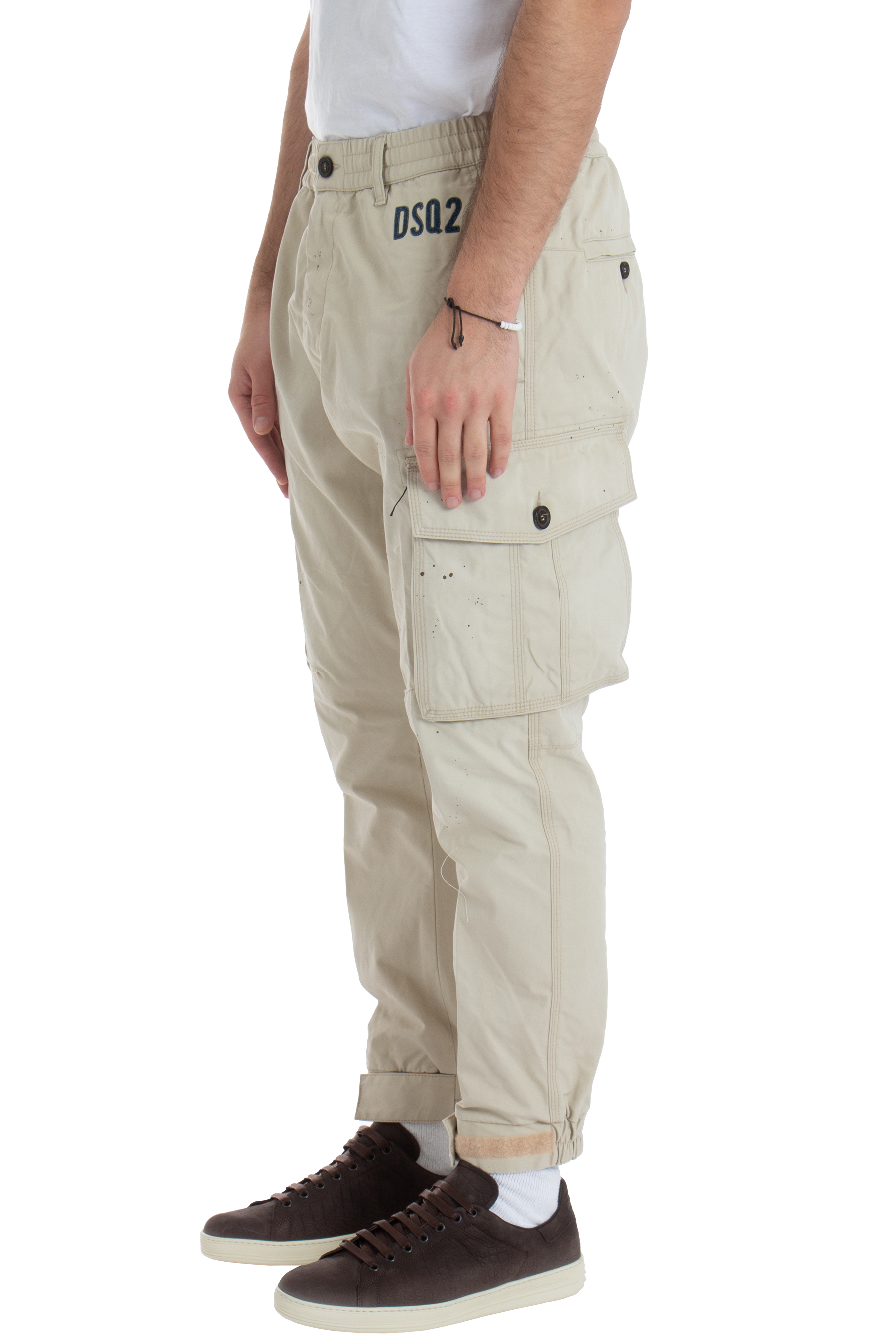 DSQUARED2 Cotton Stamps Cyprus Cargo Pants