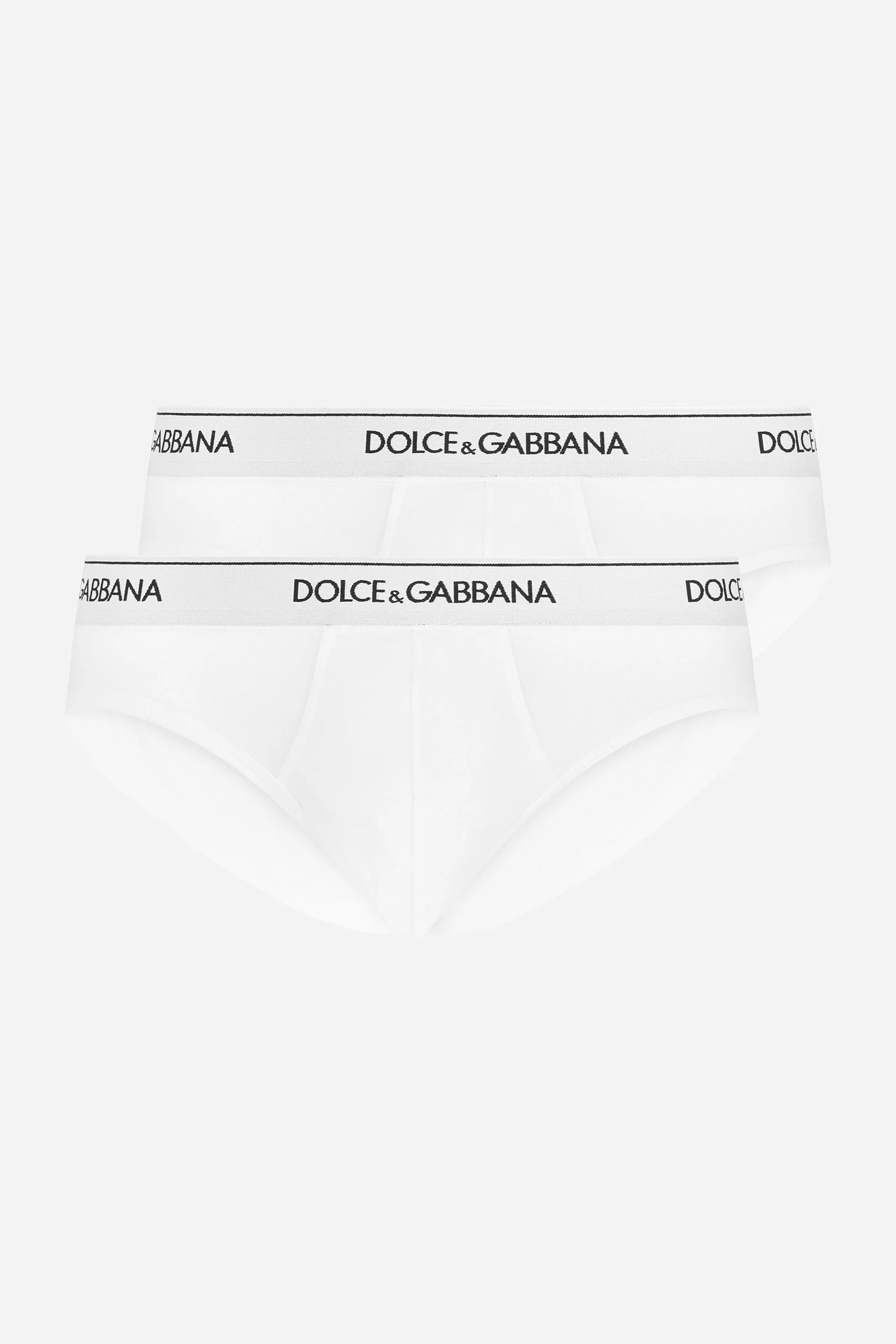 DOLCE & GABBANA 2-Pack Cotton Stretch Jersey Mid-Rise Briefs