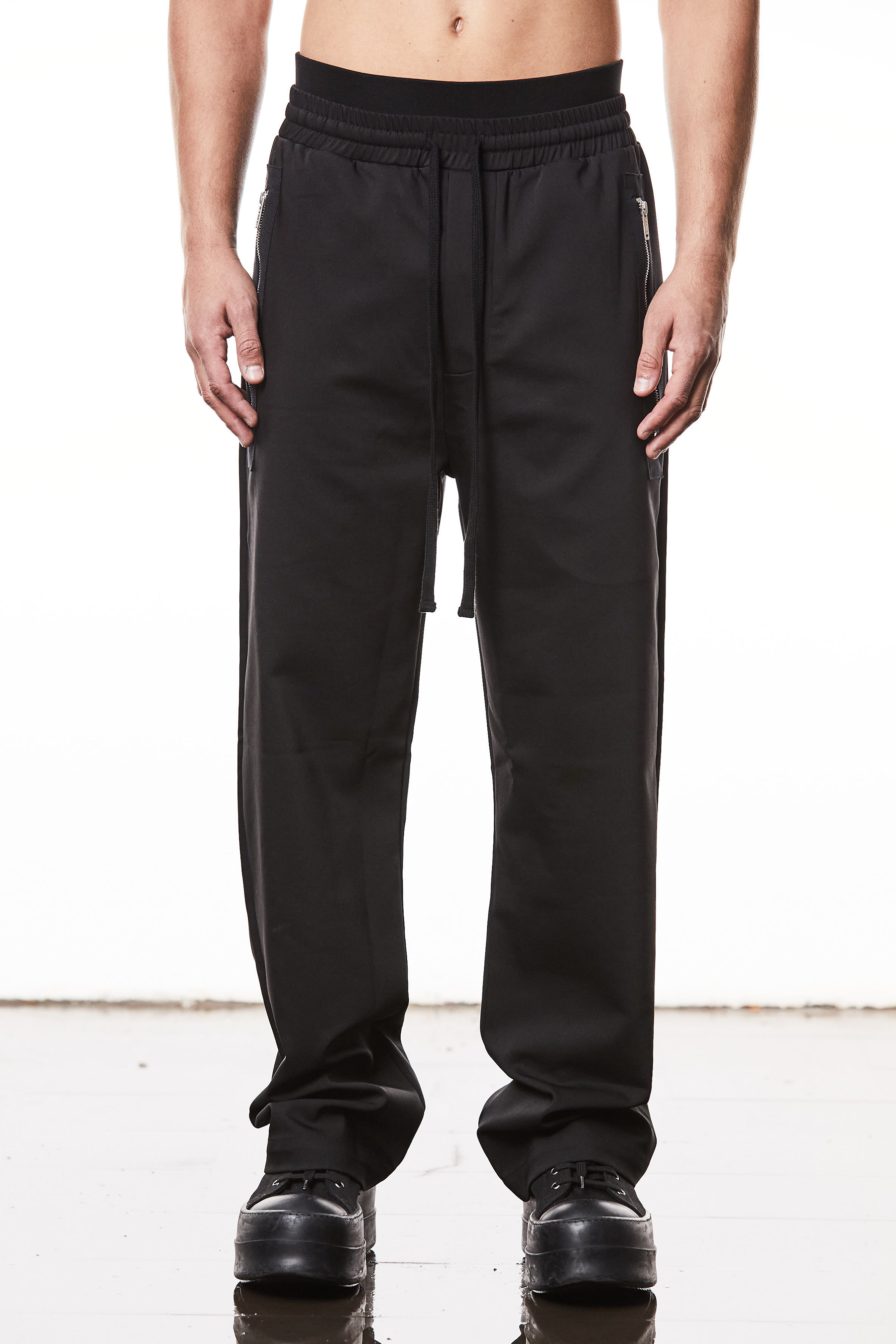 THOM KROM Straight Leg Cotton-Nylon Stretch Pants