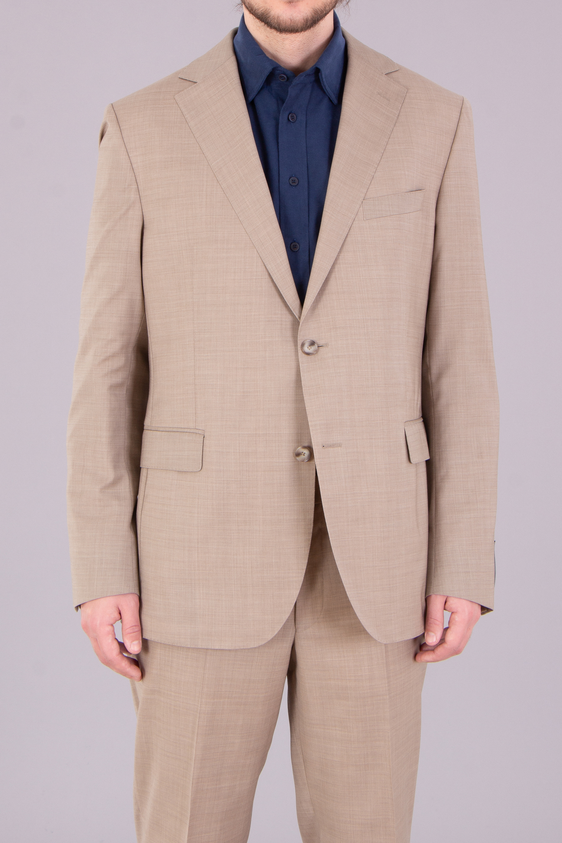 DRESSLER Regular Fit Virgin Wool Suit Sean