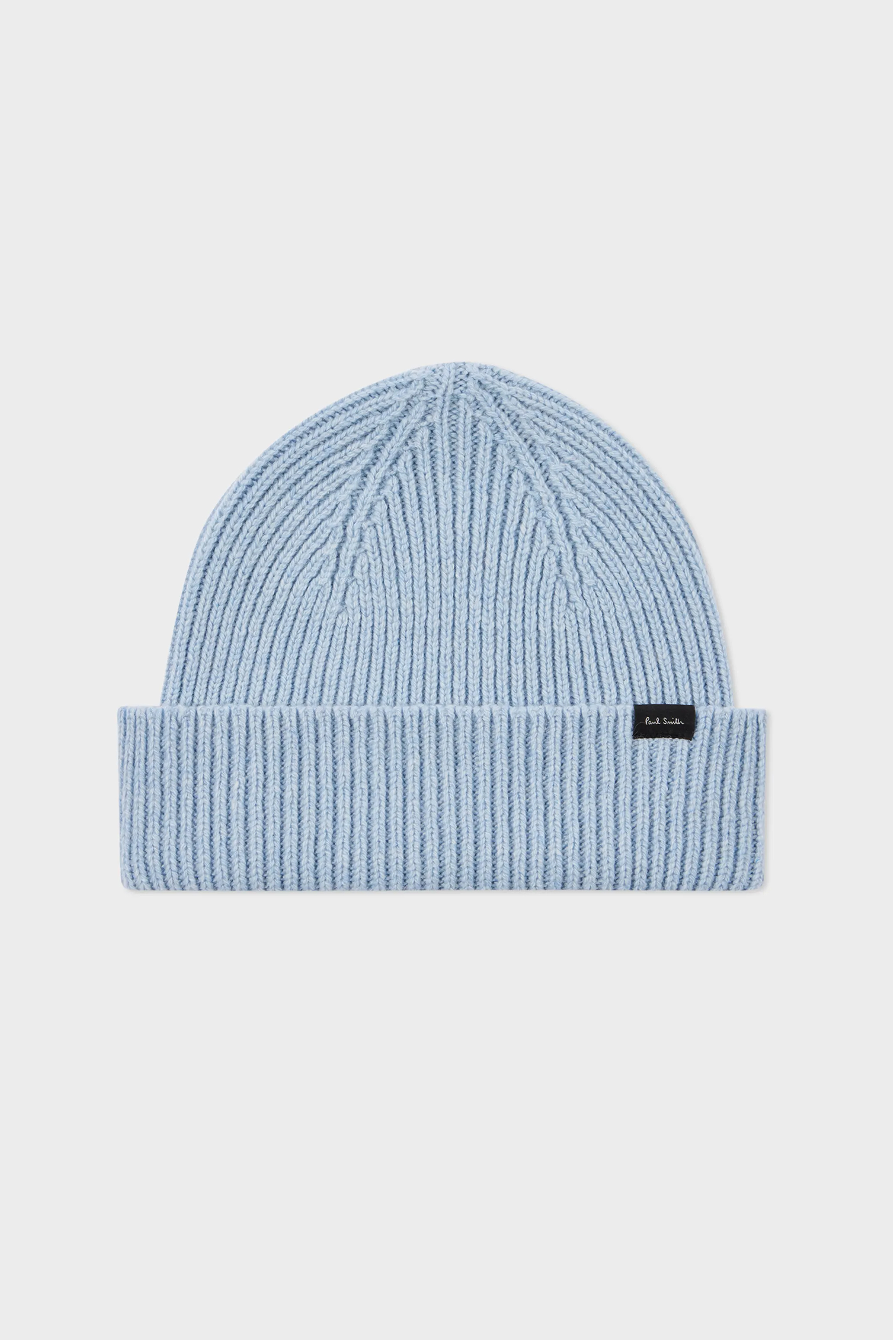 PAUL SMITH Ribbed Cashmere Blend Beanie Hat