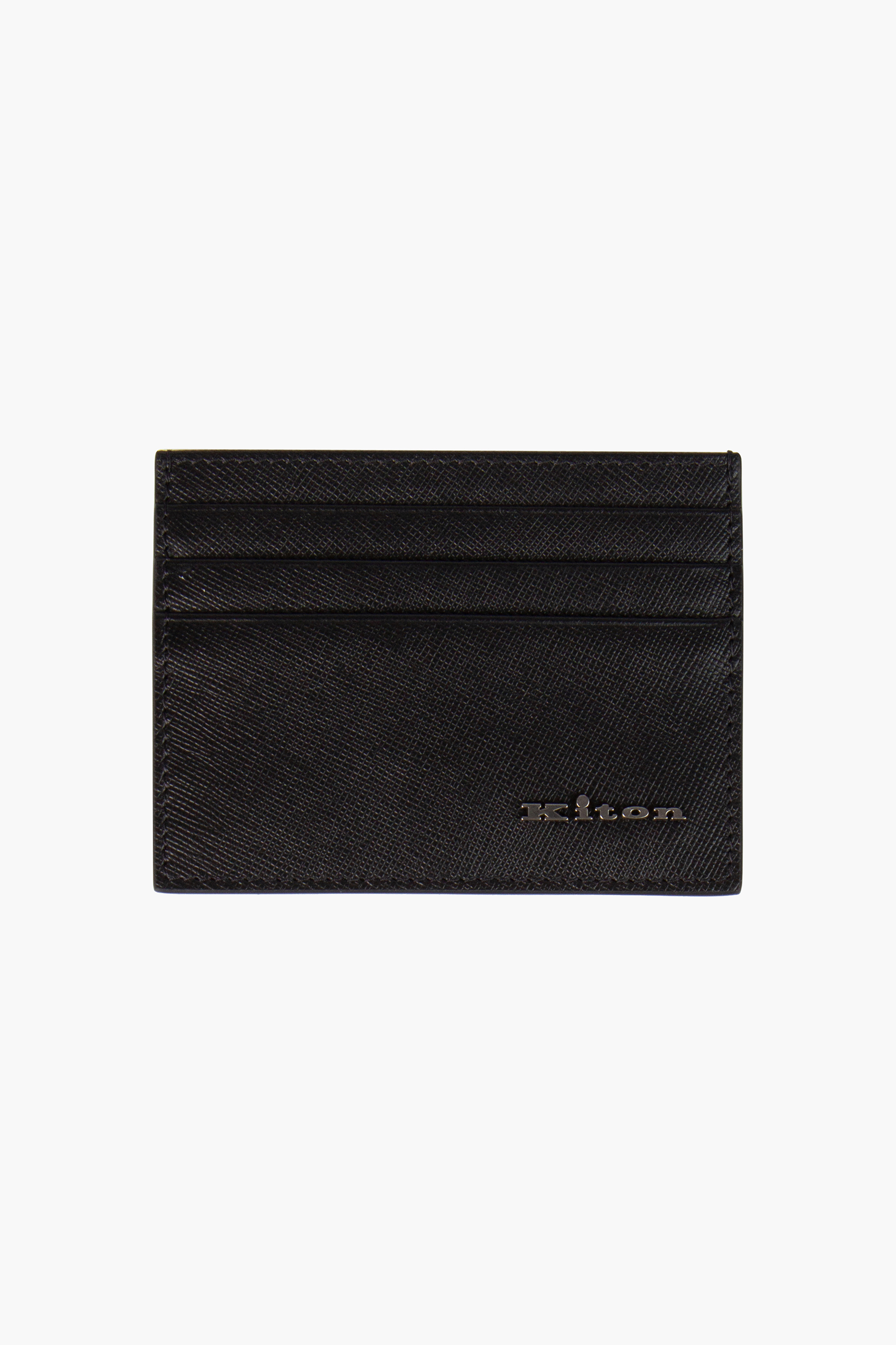 KITON Calfskin Leather Card Holder