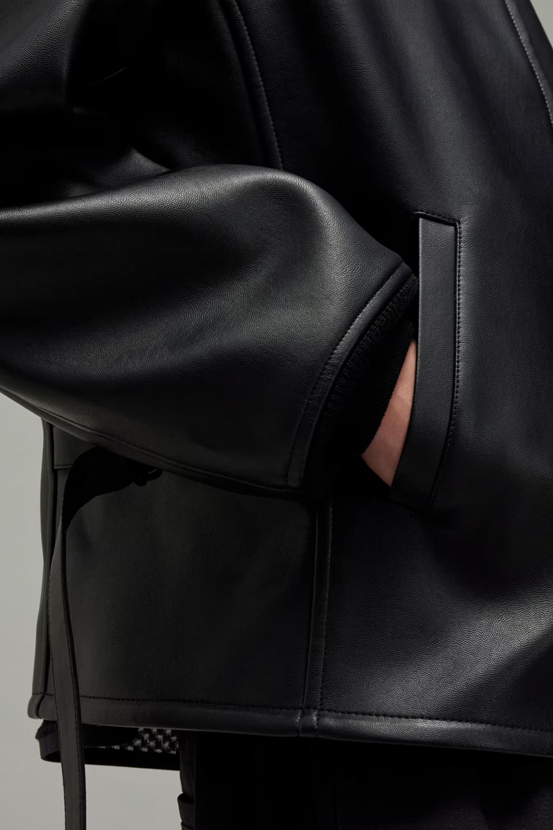 Y-3 Pleather Bomber Jacket