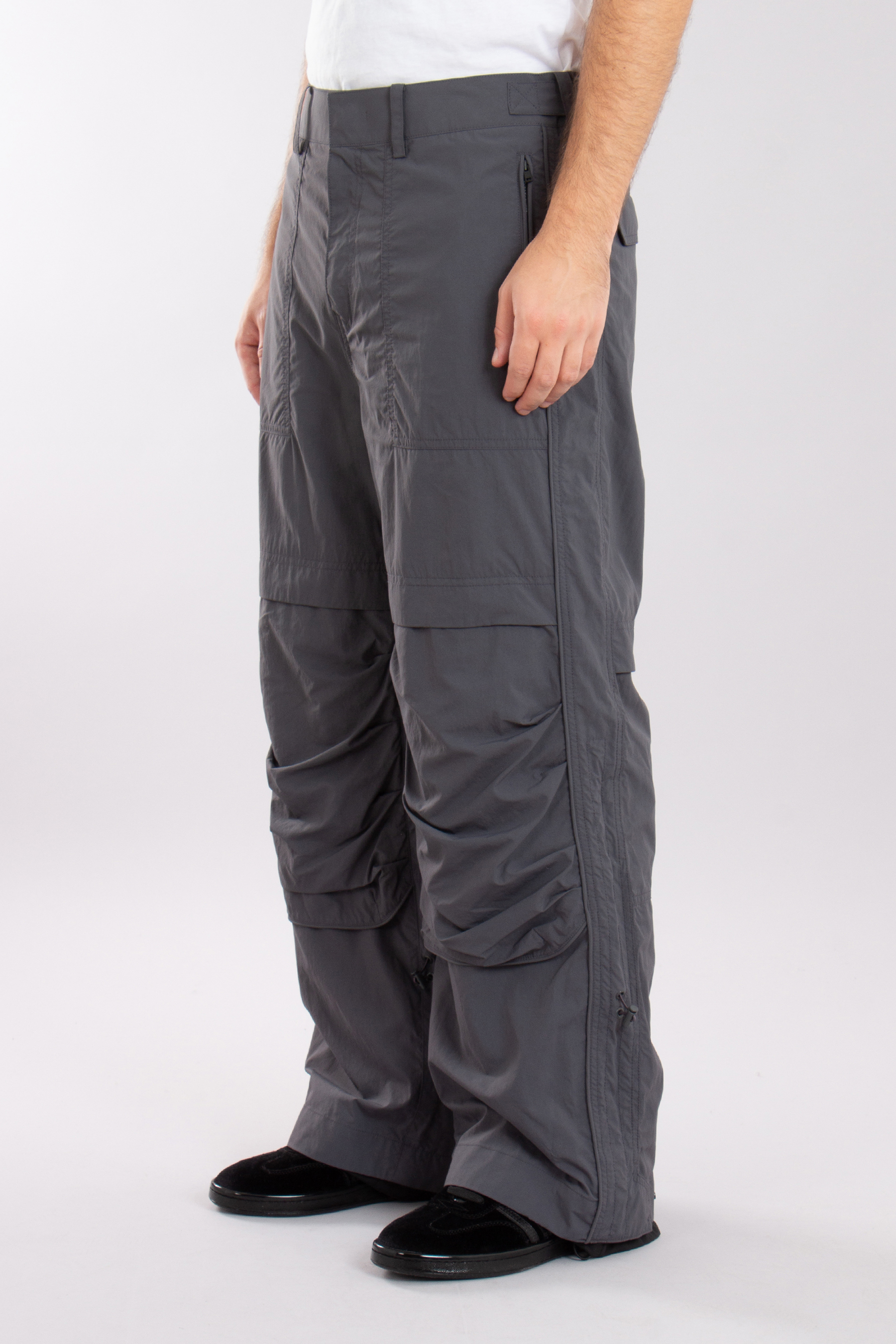 JUUN.J Loose Fit Layered Nylon Pants