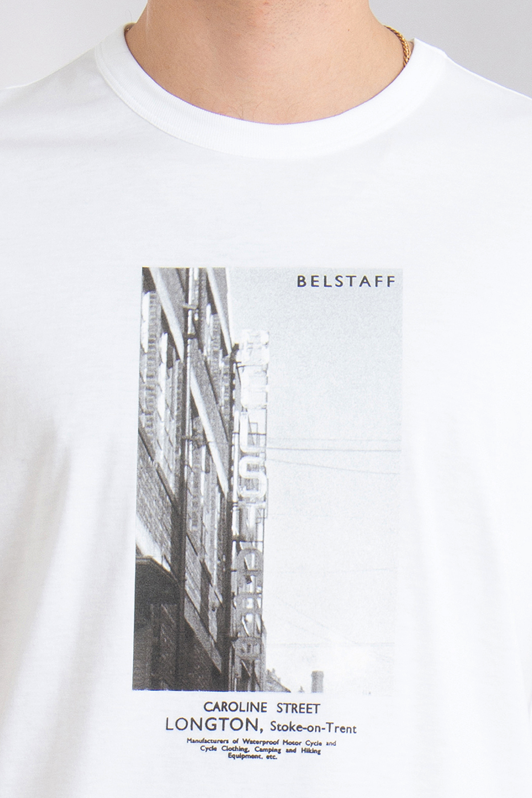 BELSTAFF Factory Print Organic Cotton Jersey T-Shirt