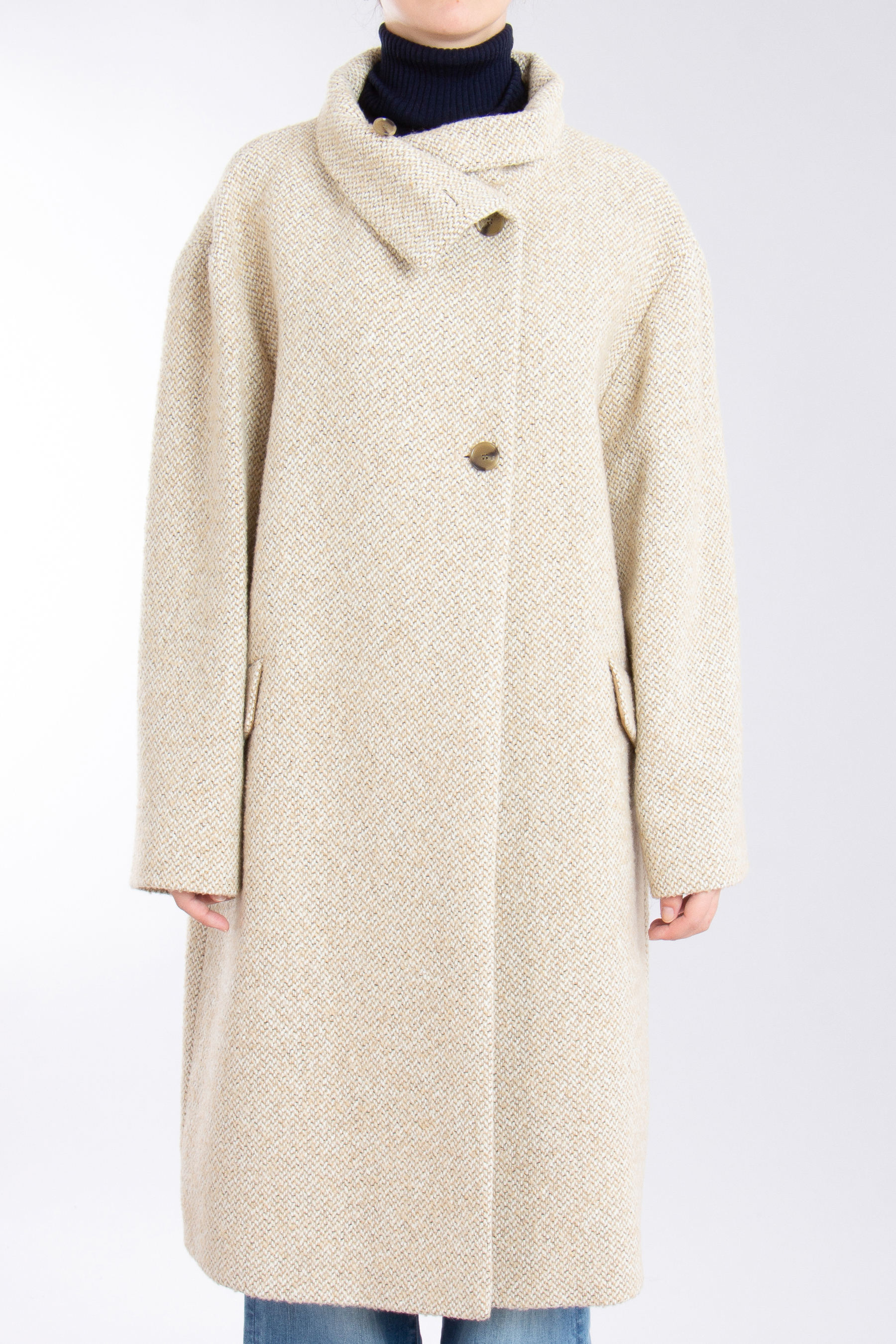 BOSS Melange Wool Blend Coat Coppedea