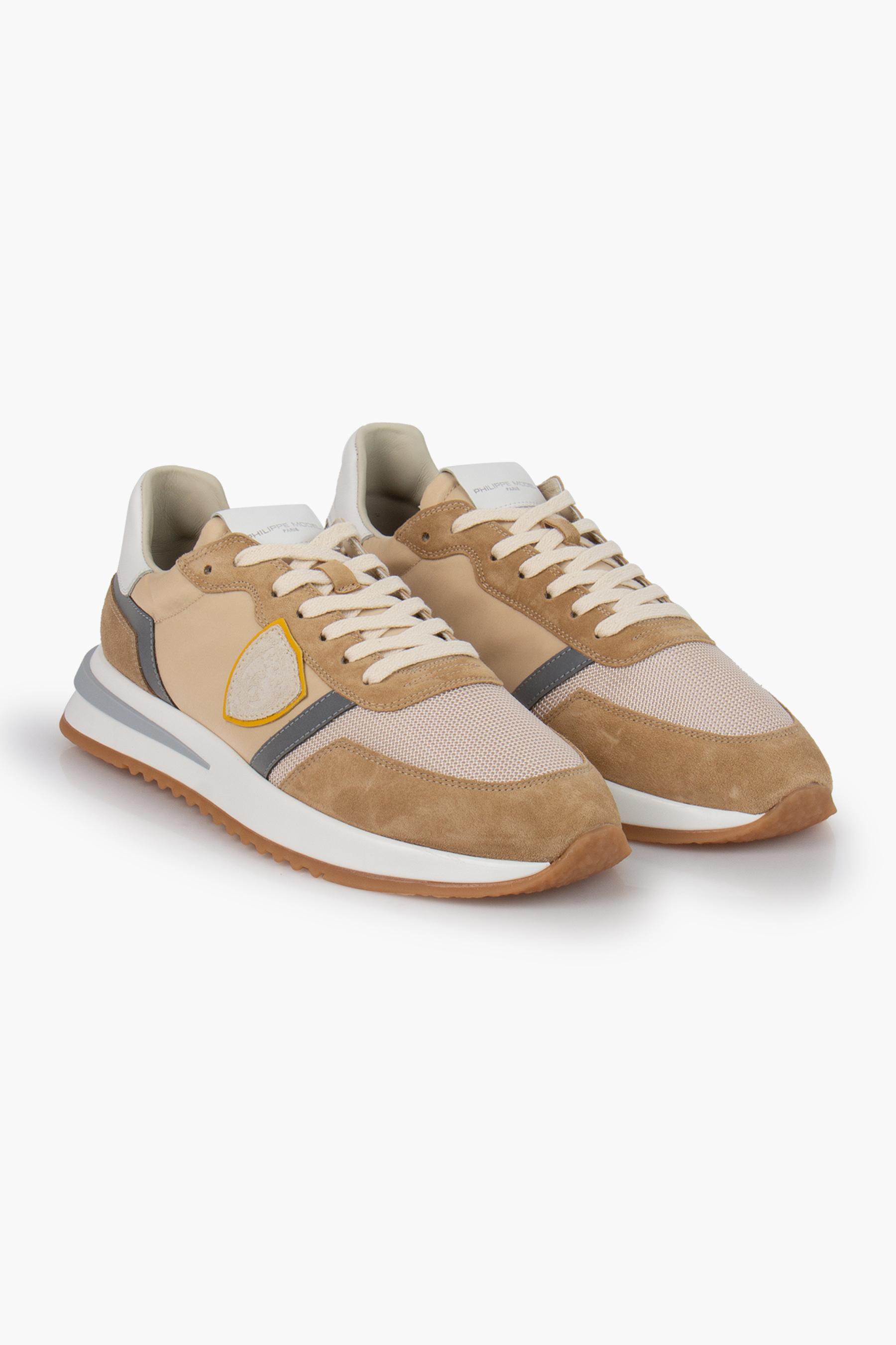 PHILIPPE MODEL Nylon Leather & Suede Sneakers Tropez 2.1 Low