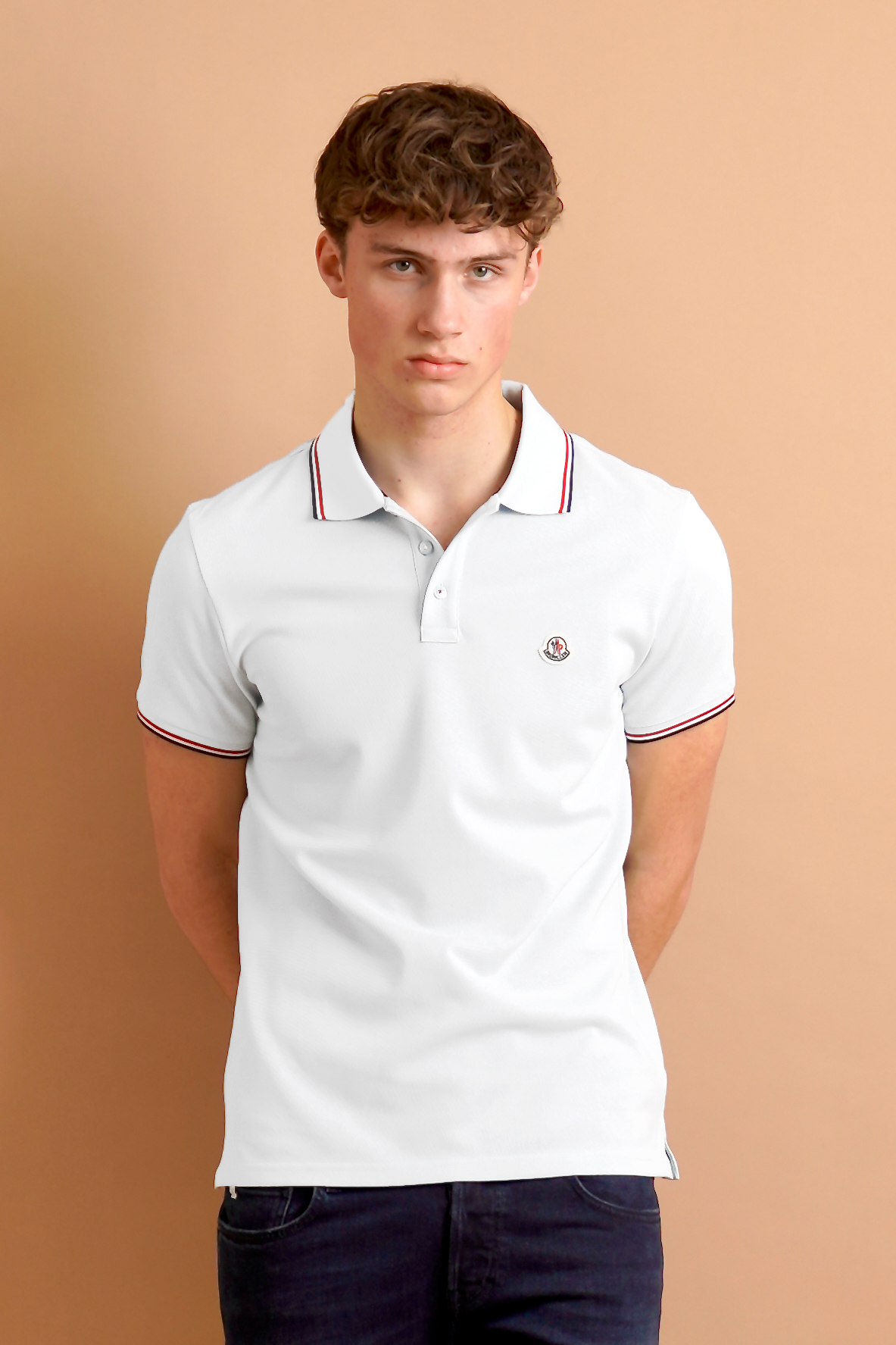 MONCLER Cotton Piqué Polo Shirt