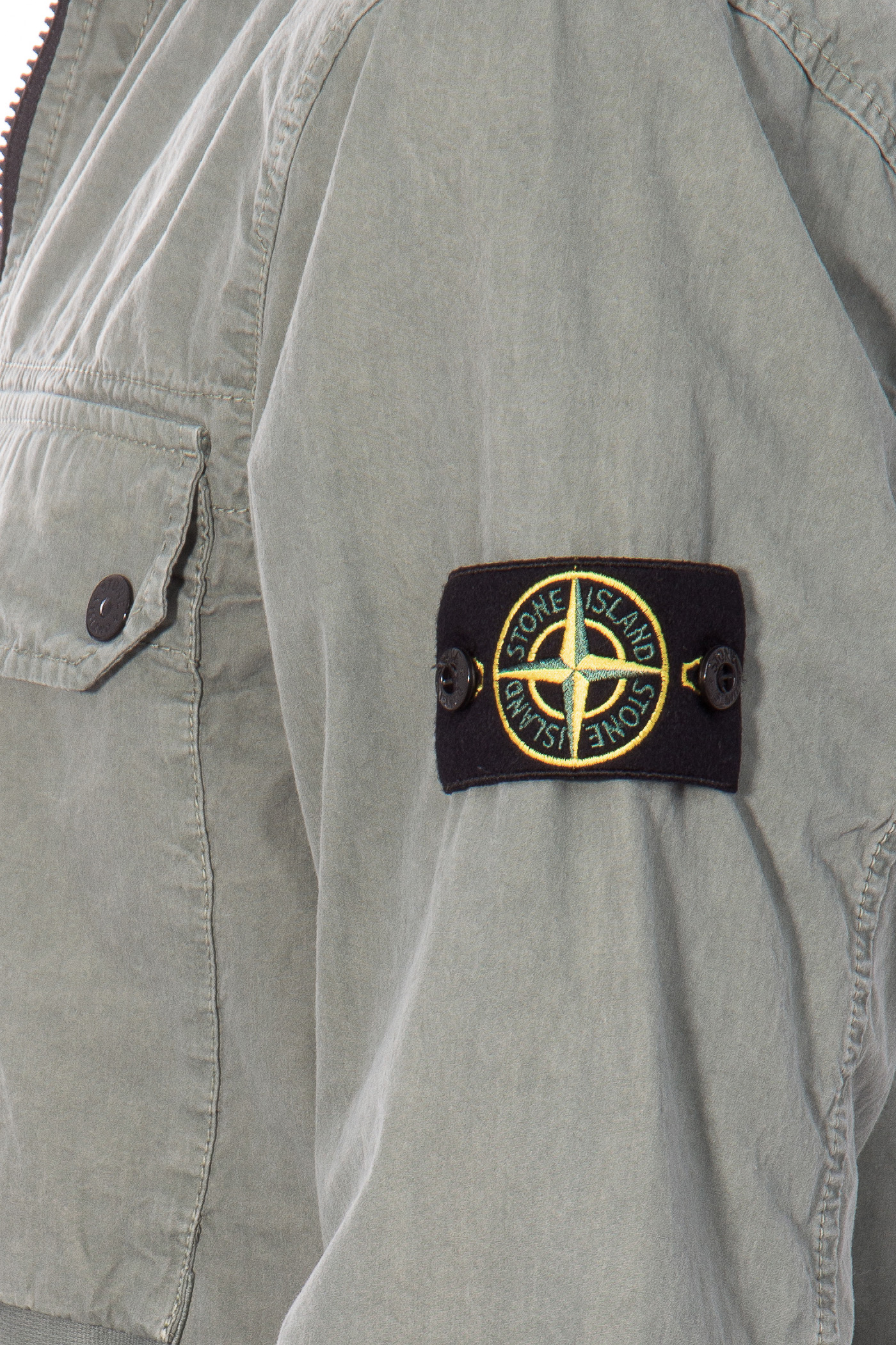 STONE ISLAND Zipped Cotton Overshirt 