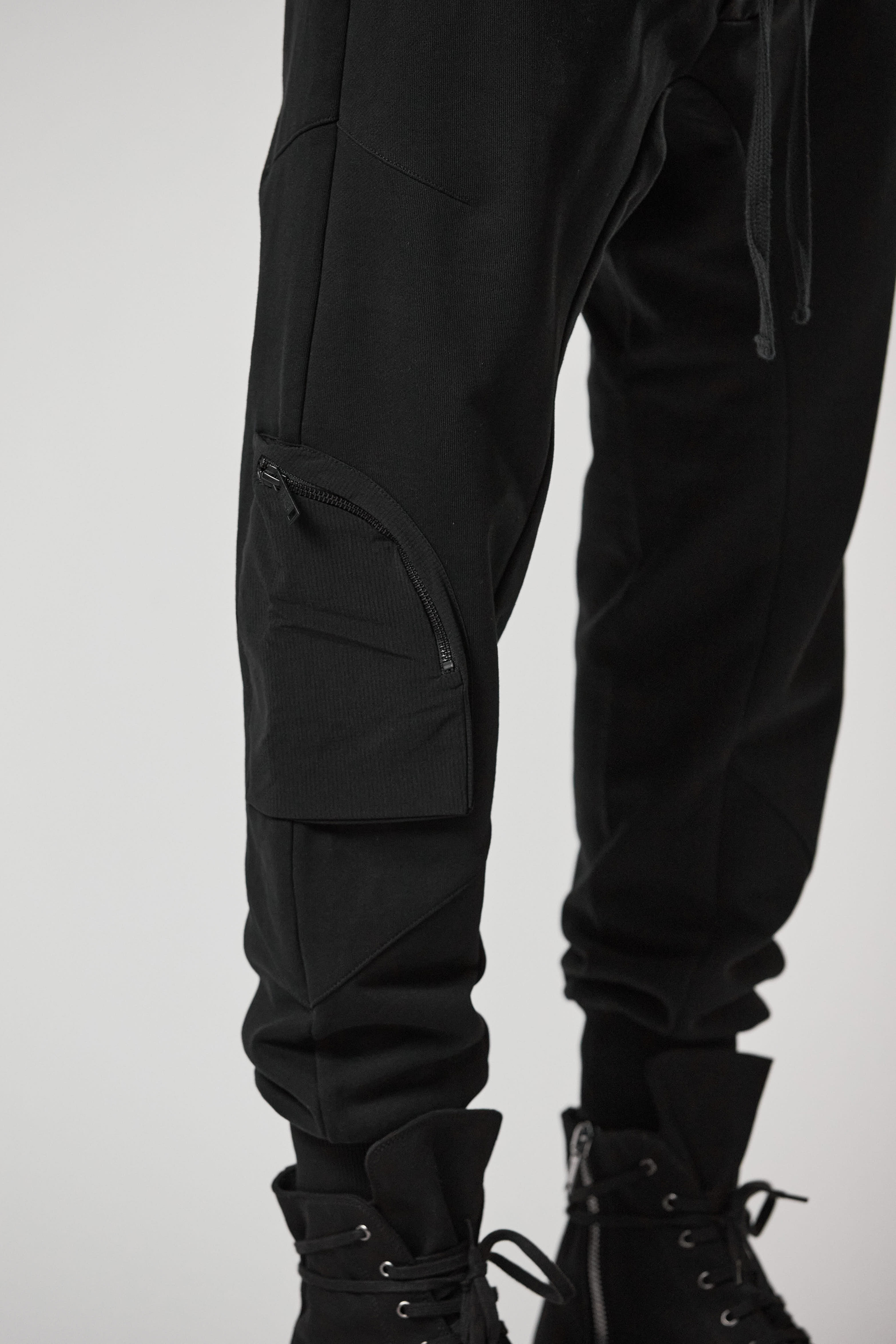 THOM KROM Drop Crotch Cotton Jersey Pants