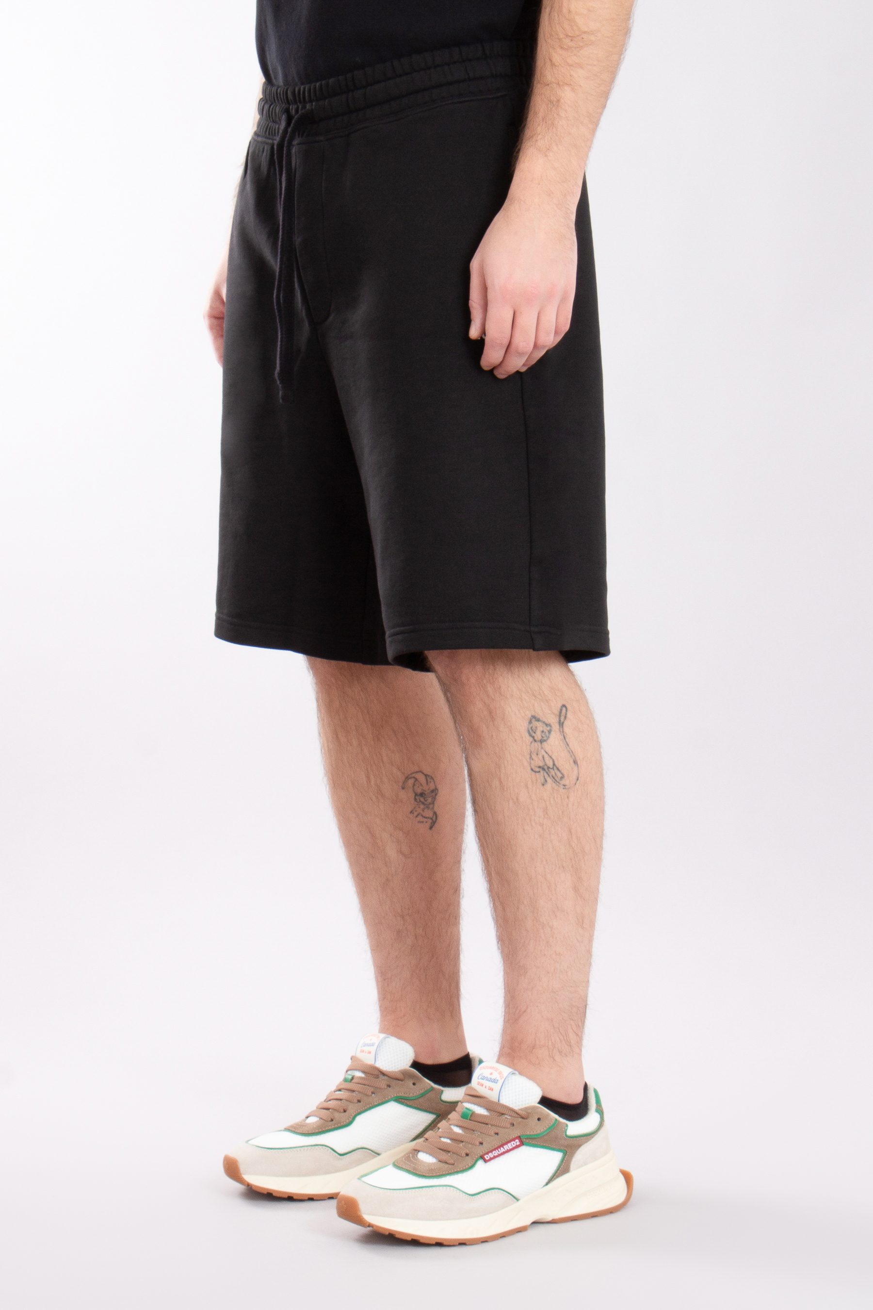 HUGO Relaxed Fit Printed Cotton Terry Shorts Dayono