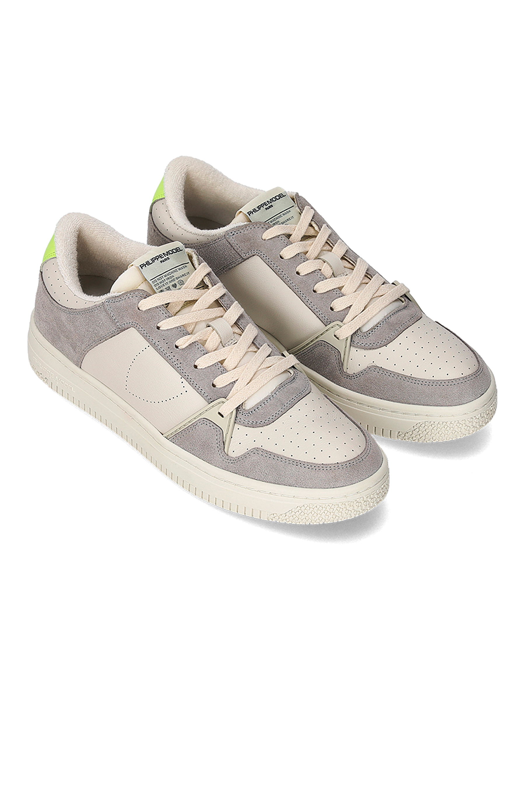 PHILIPPE MODEL Leather & Suede Sneakers La Grande Low