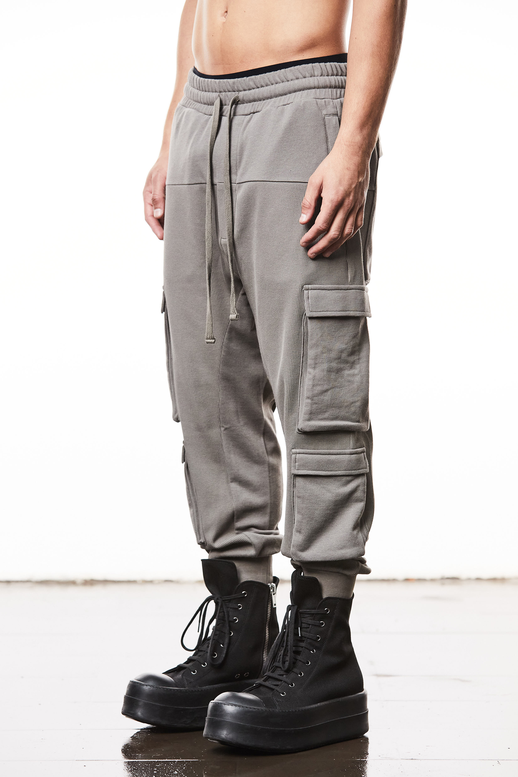 THOM KROM Matmix Cotton Jersey Cargo Sweatpants