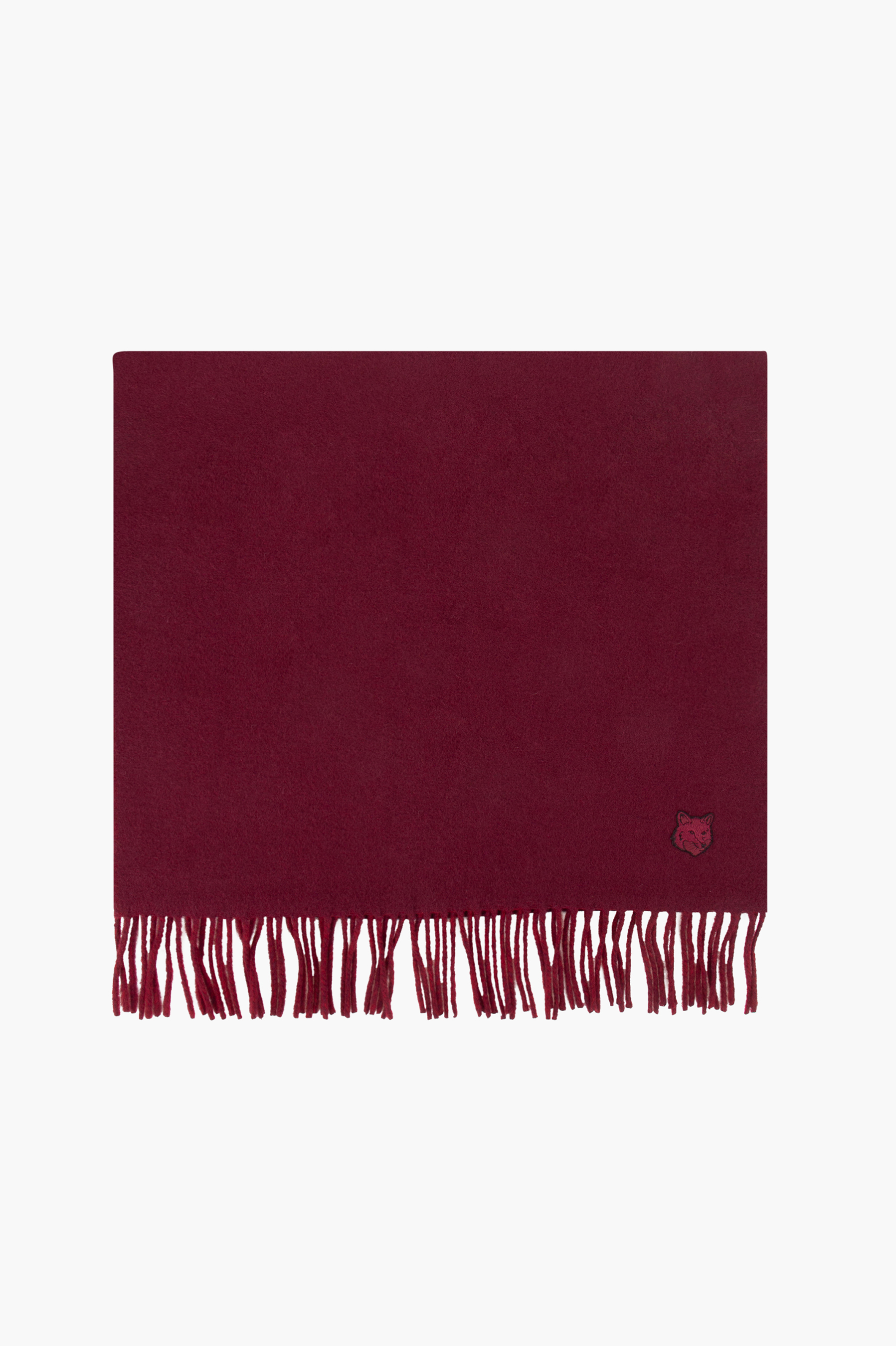 MAISON KITSUNÉ Bold Fox Head Patch Virgin Wool Scarf