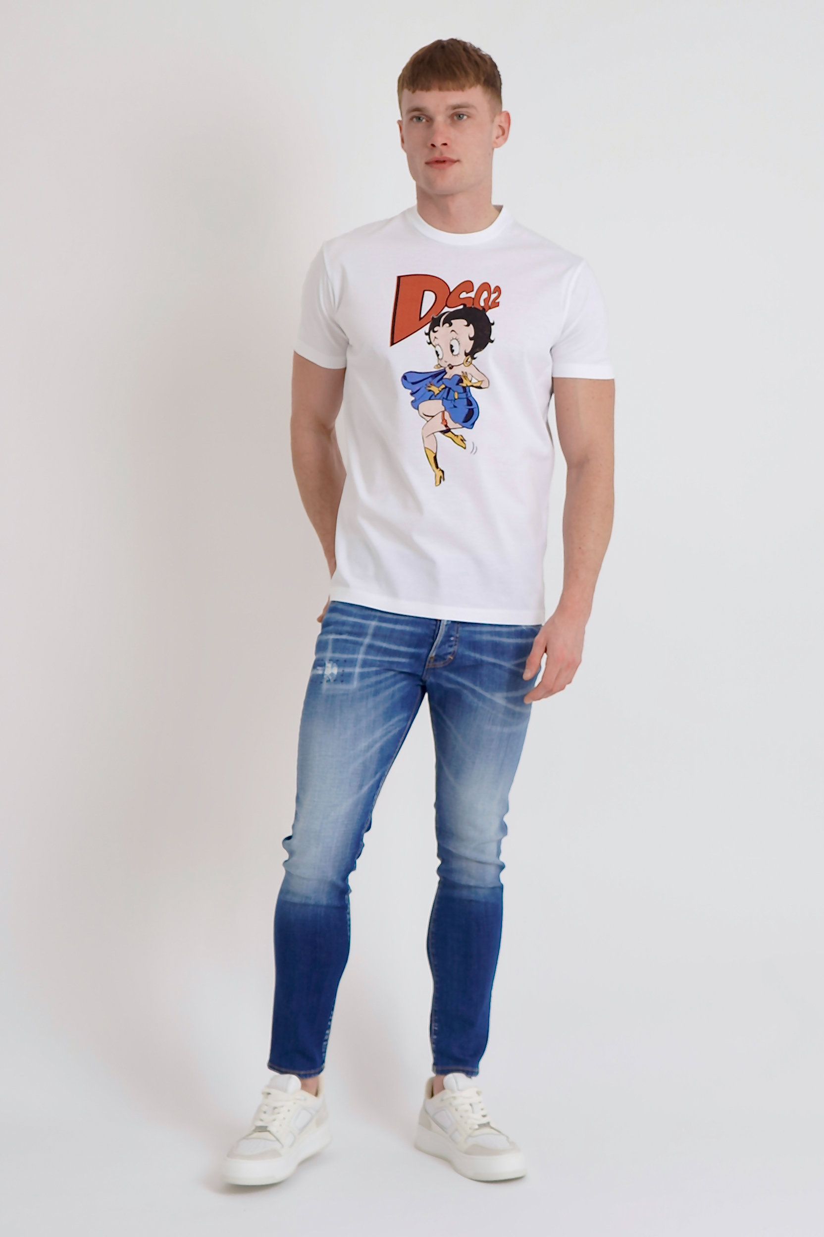 DSQUARED2 Betty Boop Cool Fit Cotton T-Shirt