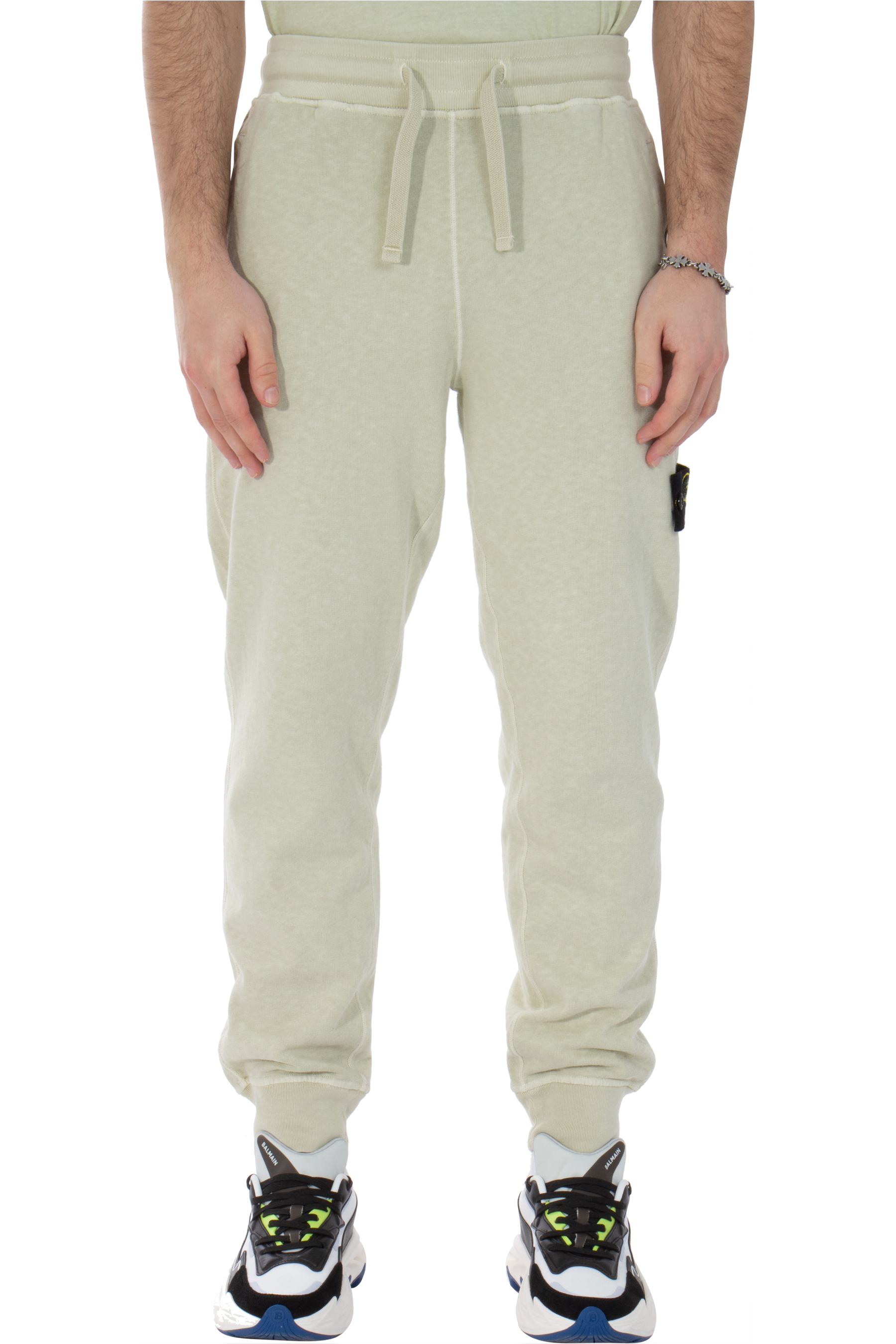 STONE ISLAND Old Effect Cotton Sweatpants