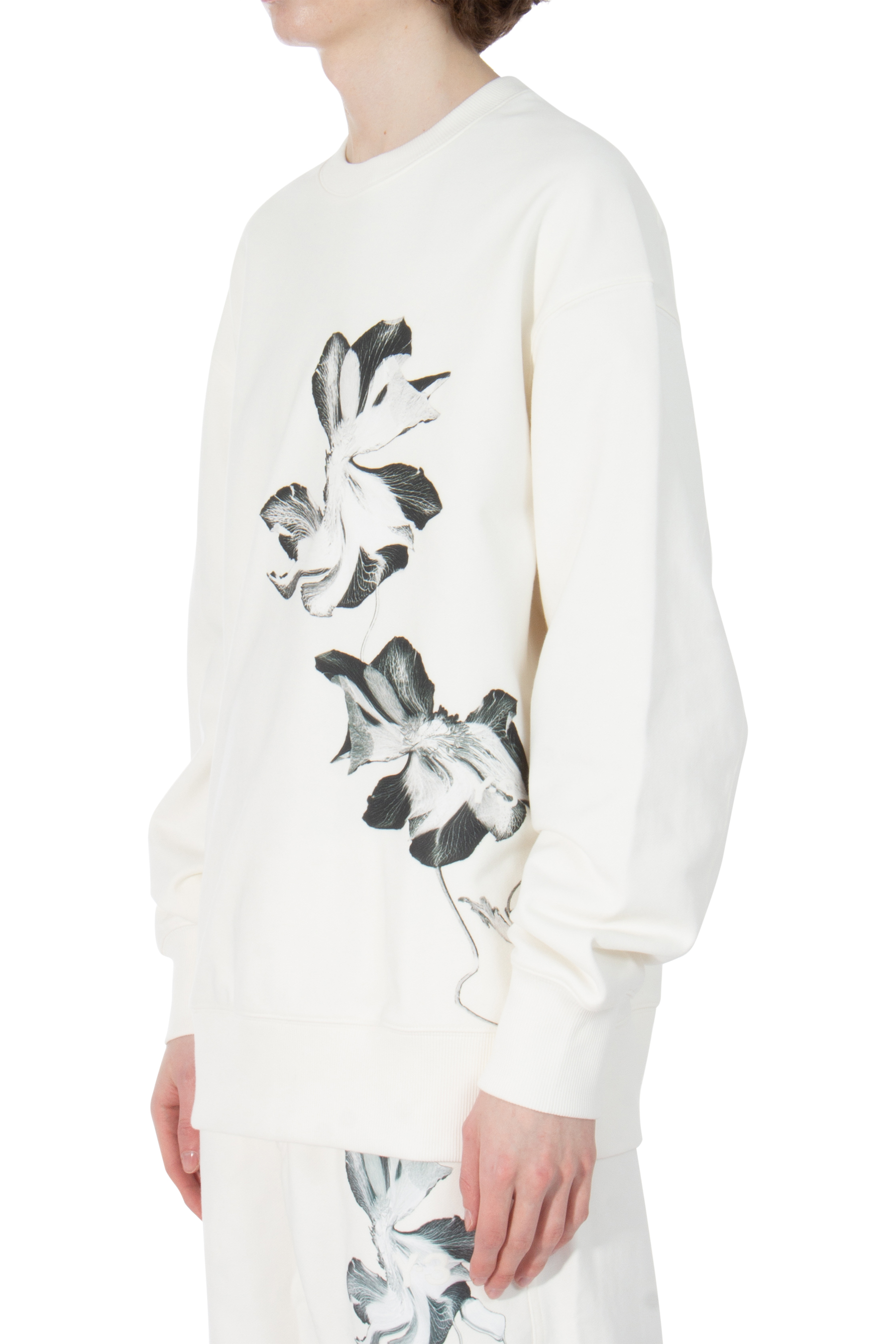 Y-3 Graphic French Terry Crew Neck Sweatshirt