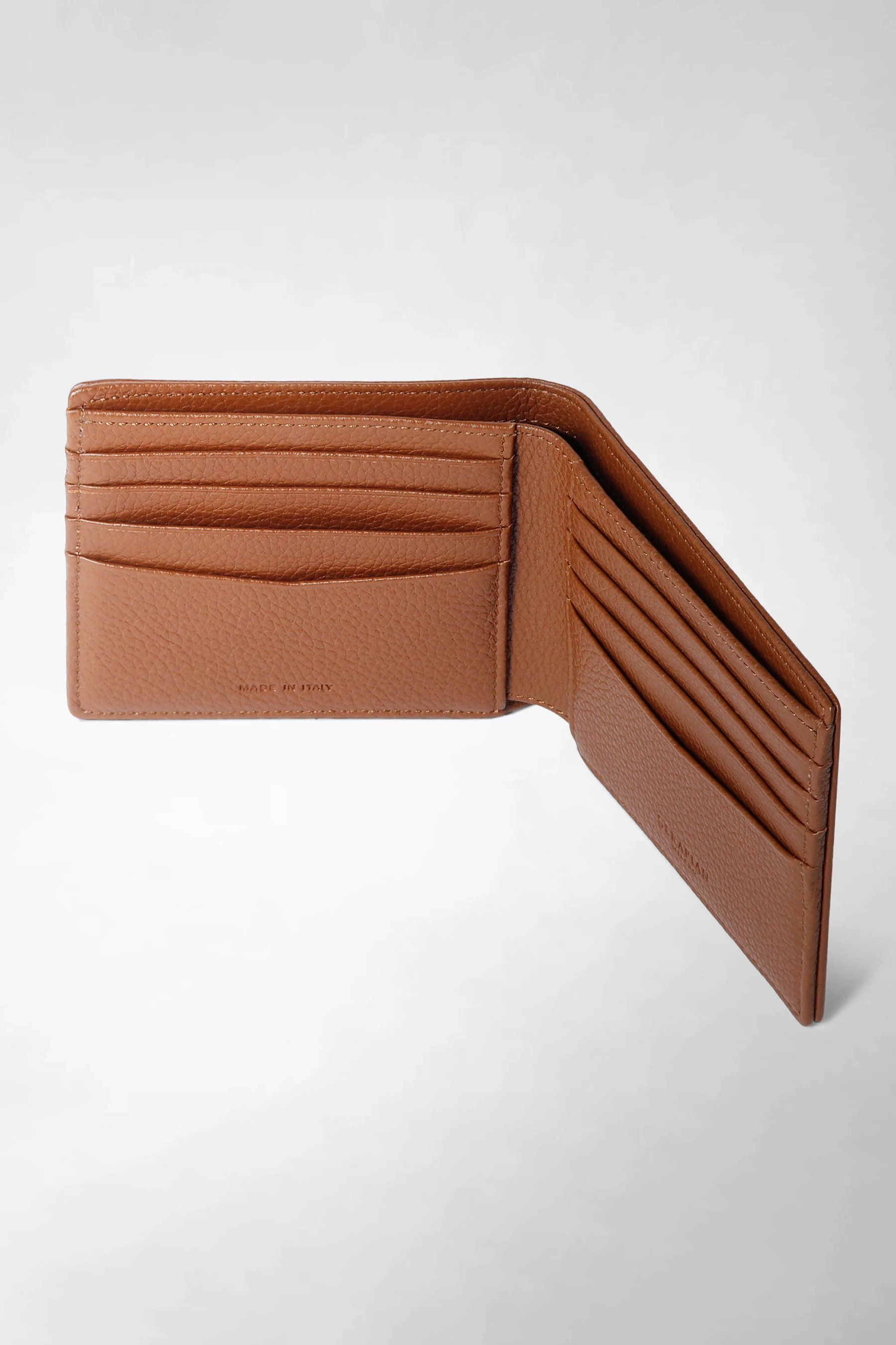 SERAPIAN Four-Card Cashmere Leather Wallet