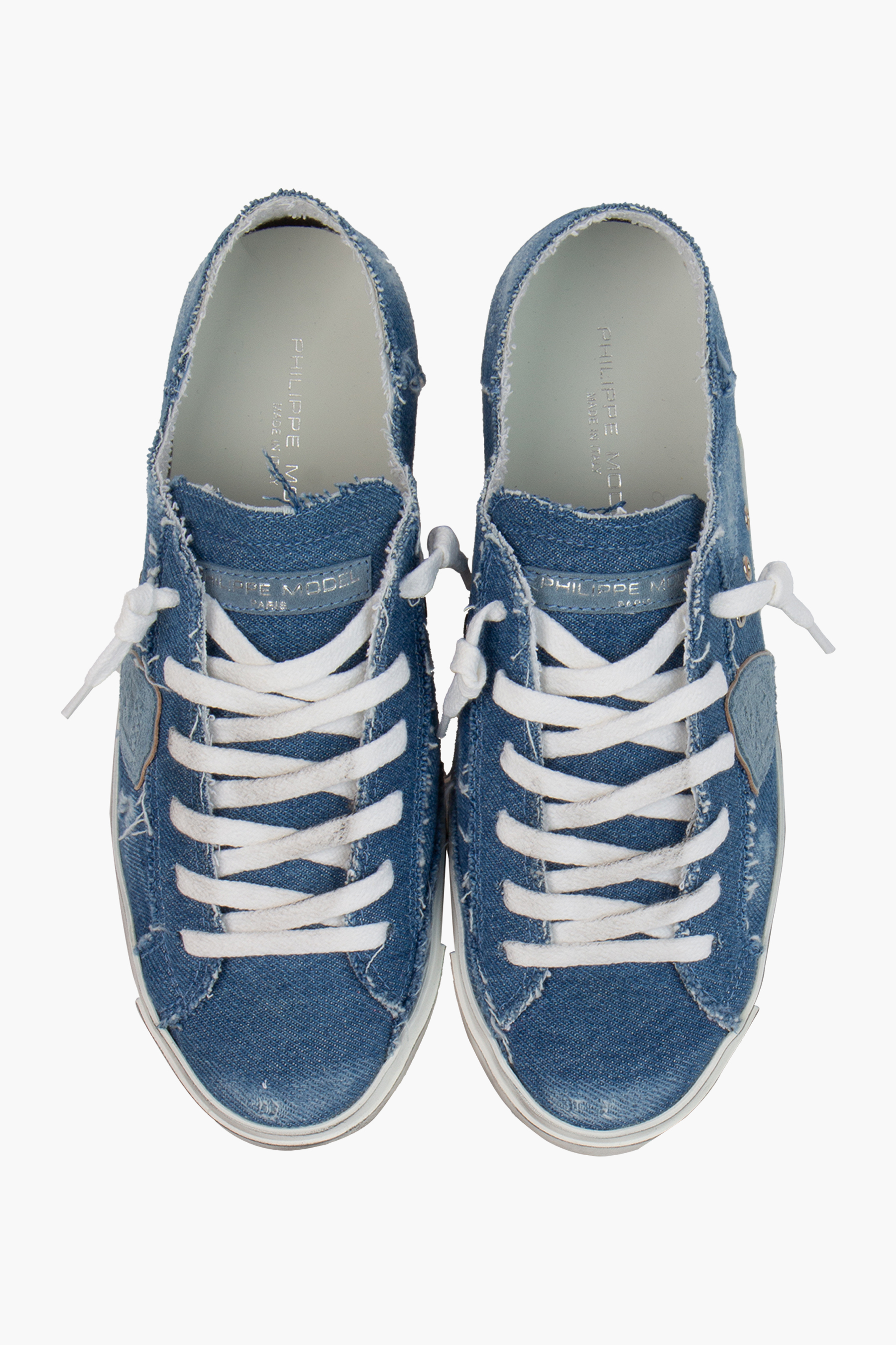 PHILIPPE MODEL Denim Sneakers Prsx Low