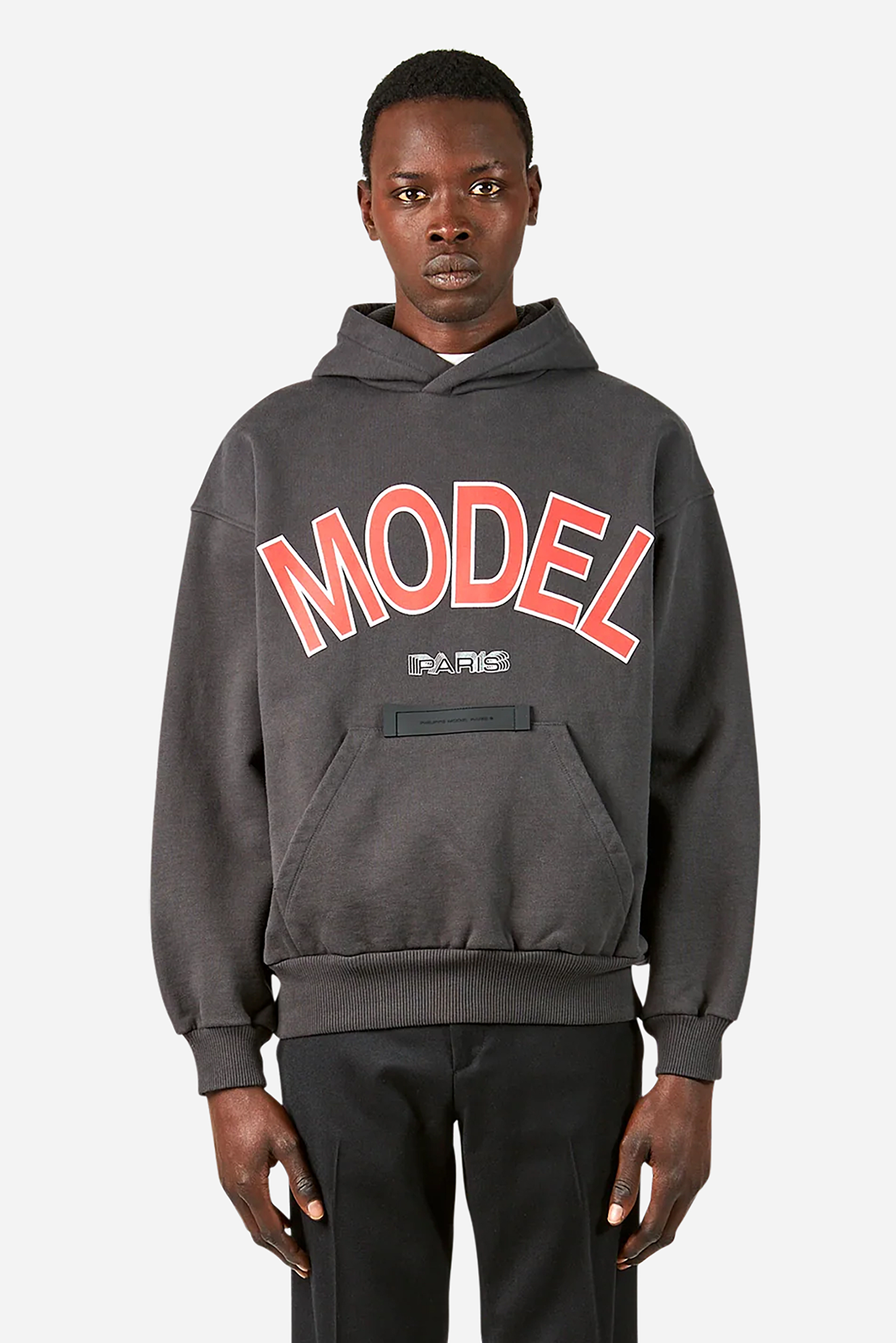 PHILIPPE MODEL Printed Brushed Cotton Hoodie