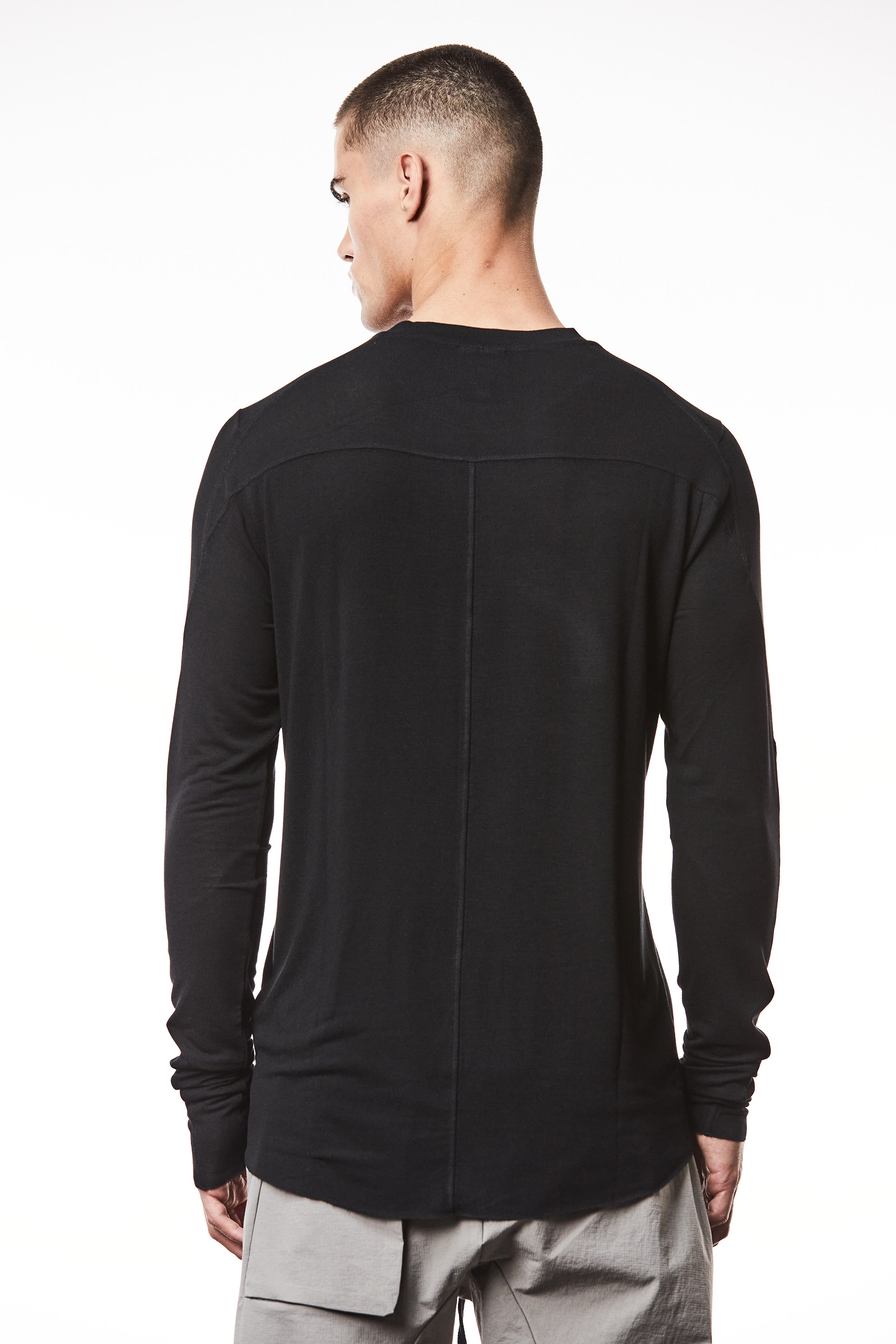 THOM KROM Slim Fit Light Viscose Stretch Long Sleeve T-Shirt