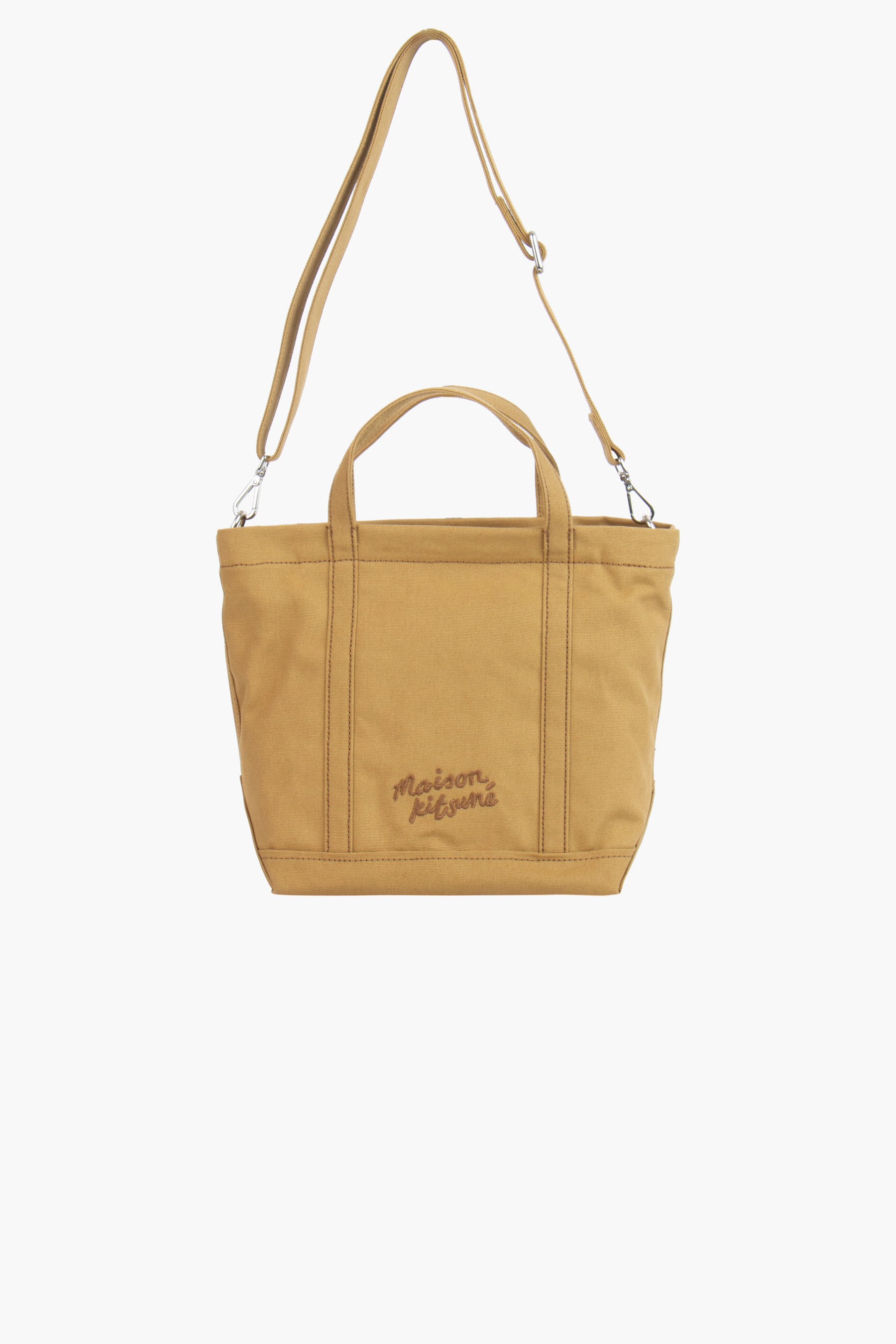 MAISON KITSUNÉ Small Fox Head Coated Canvas Tote Bag 