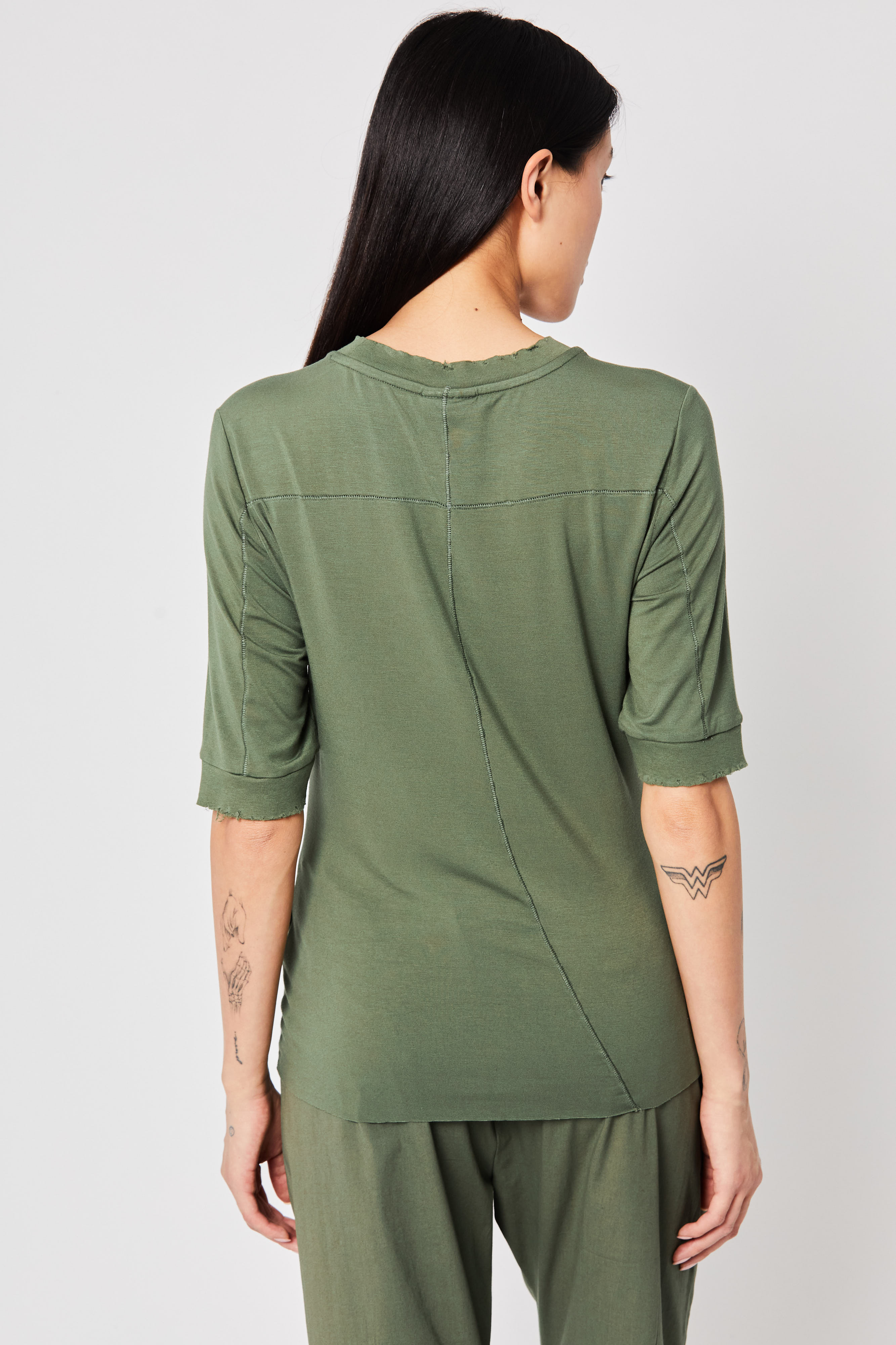 THOM KROM Viscose Stretch T-Shirt