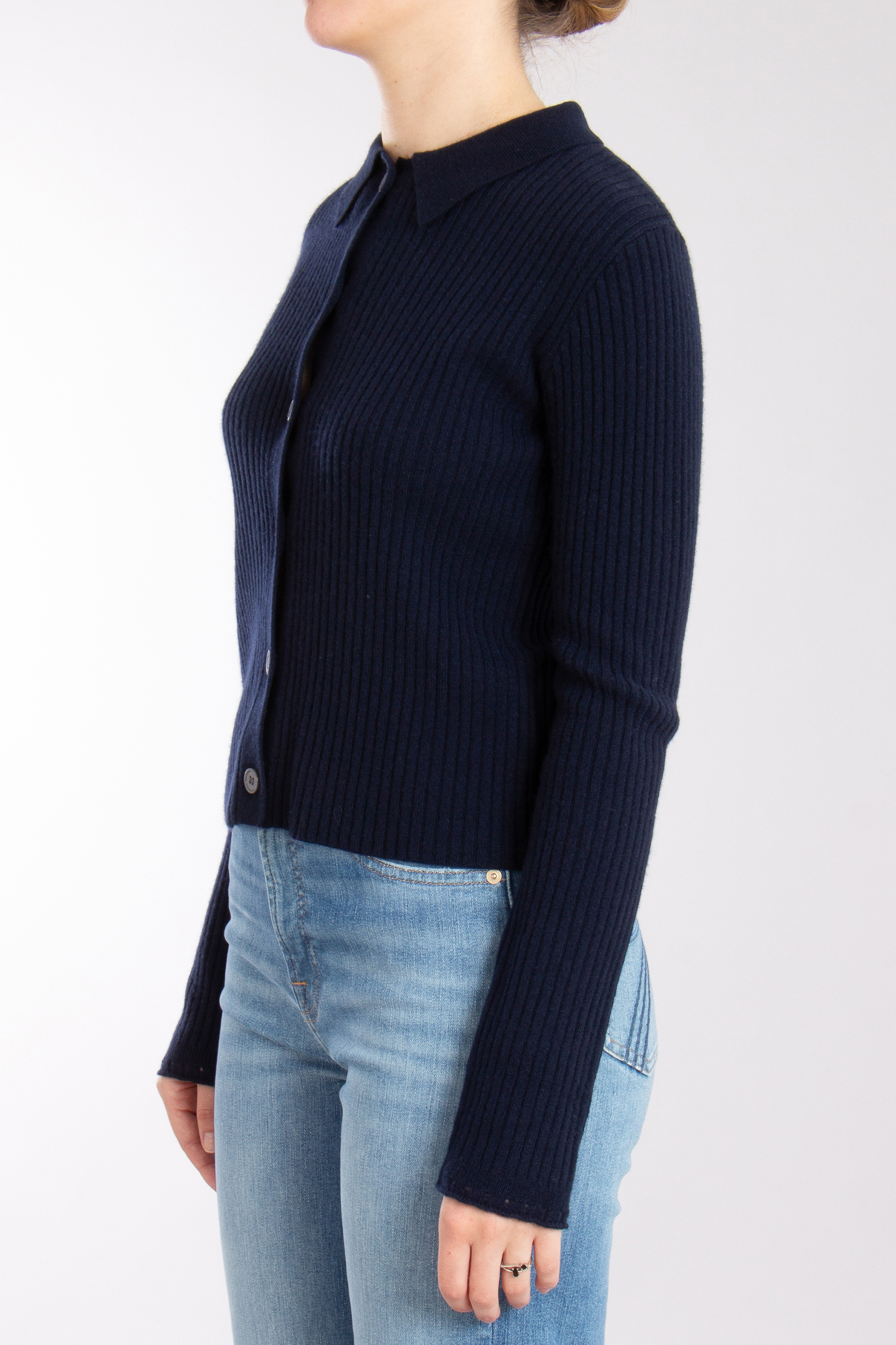 0039 ITALY Ribbed Wool Cardigan Matilda