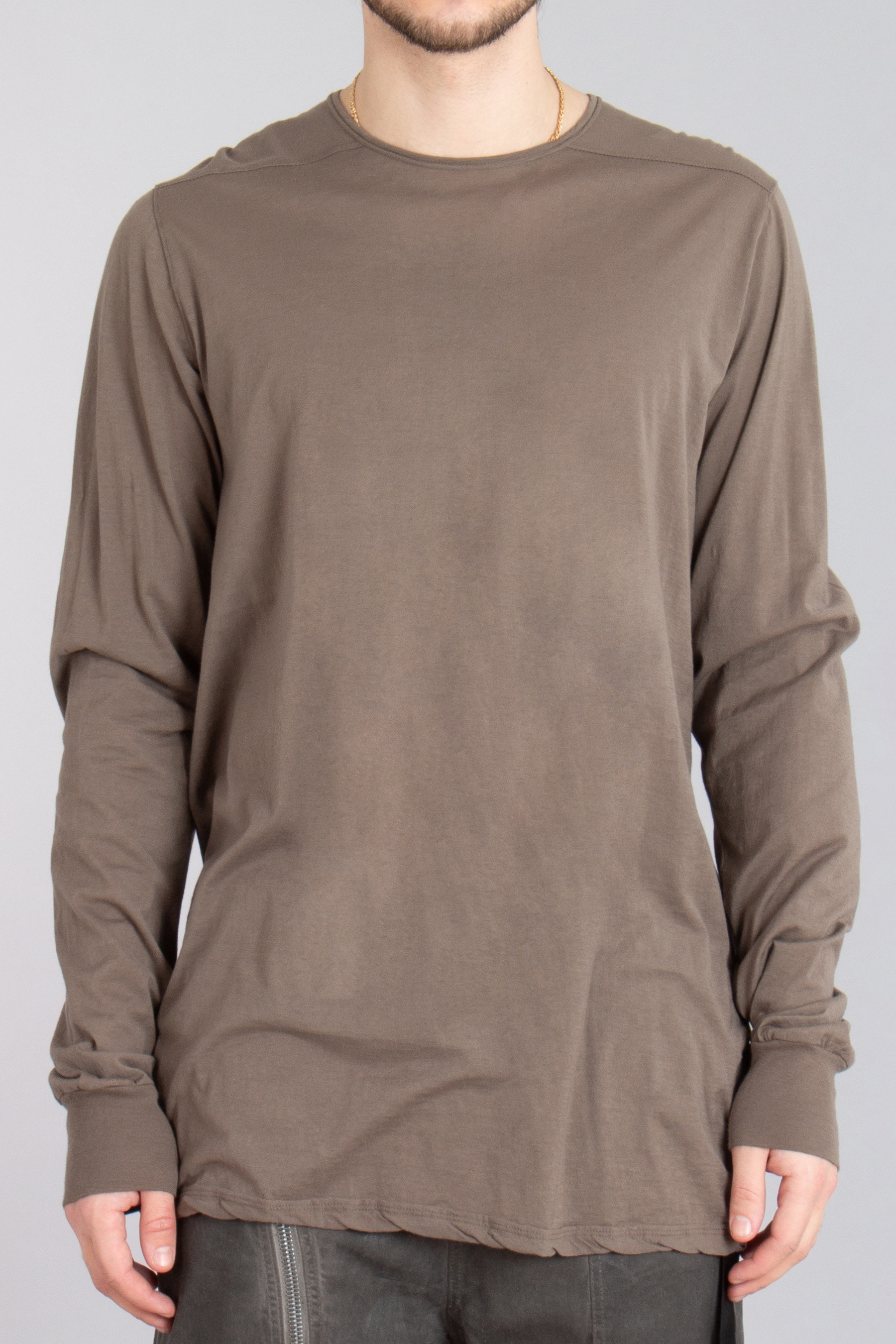 RICK OWENS DRKSHDW Light Cotton Jersey Level Long Sleeve T-Shirt