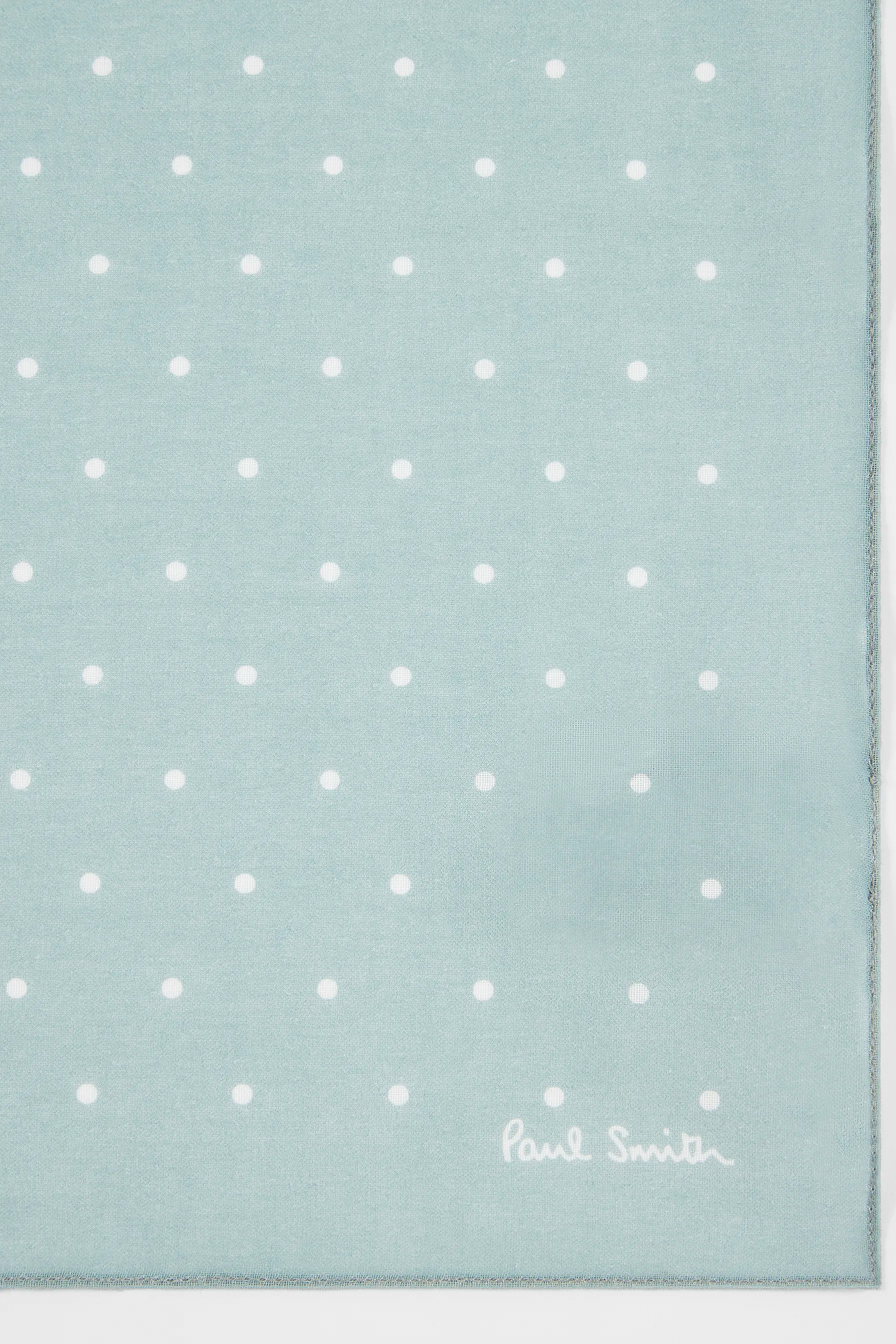 PAUL SMITH Polka Dot Cotton Pocket Square