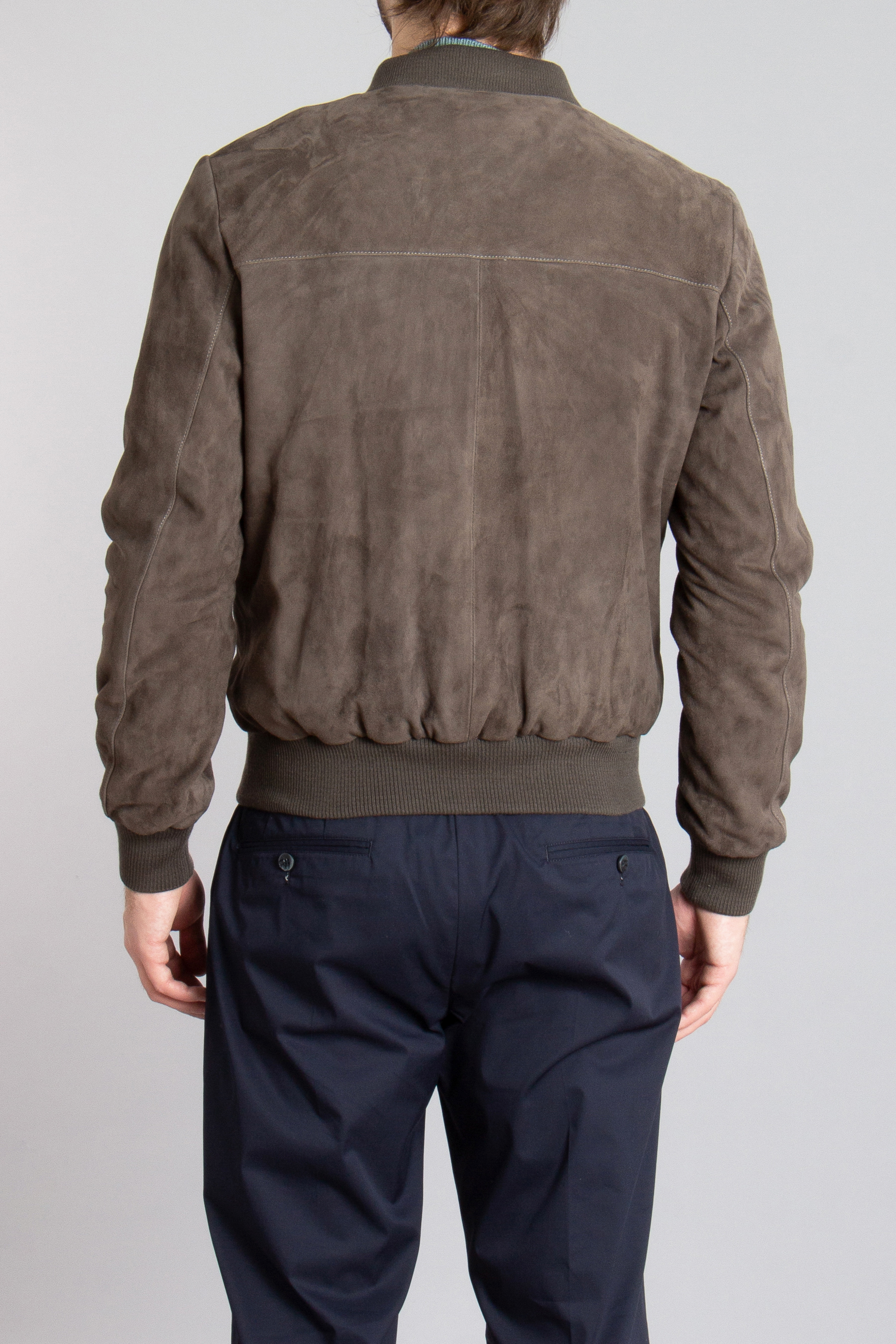 ARMA Goat Suede Bomber Jacket Didier